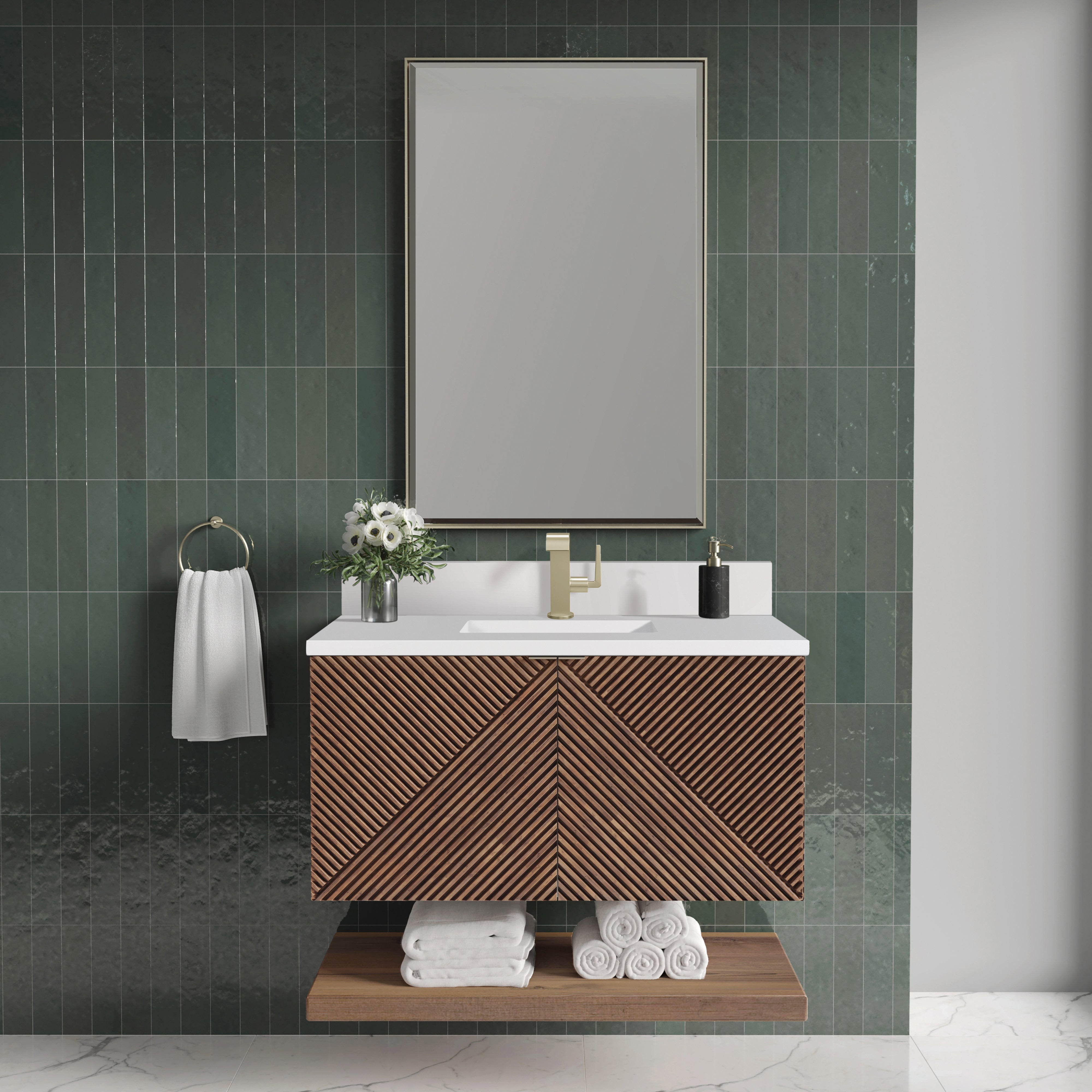 Marcello 36" Single Vanity - 3cm Stone Top
