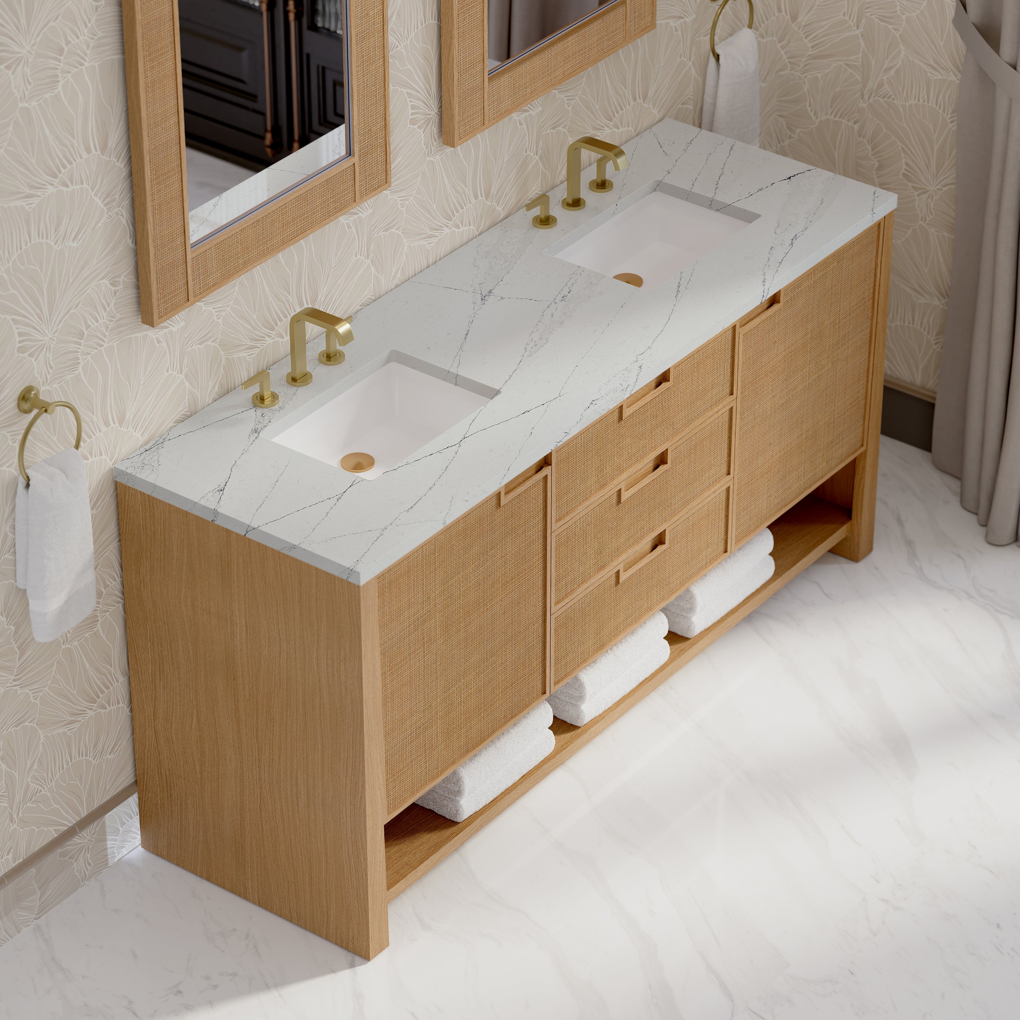 Vanity Solene 72 Double - 3cm Silestone Top