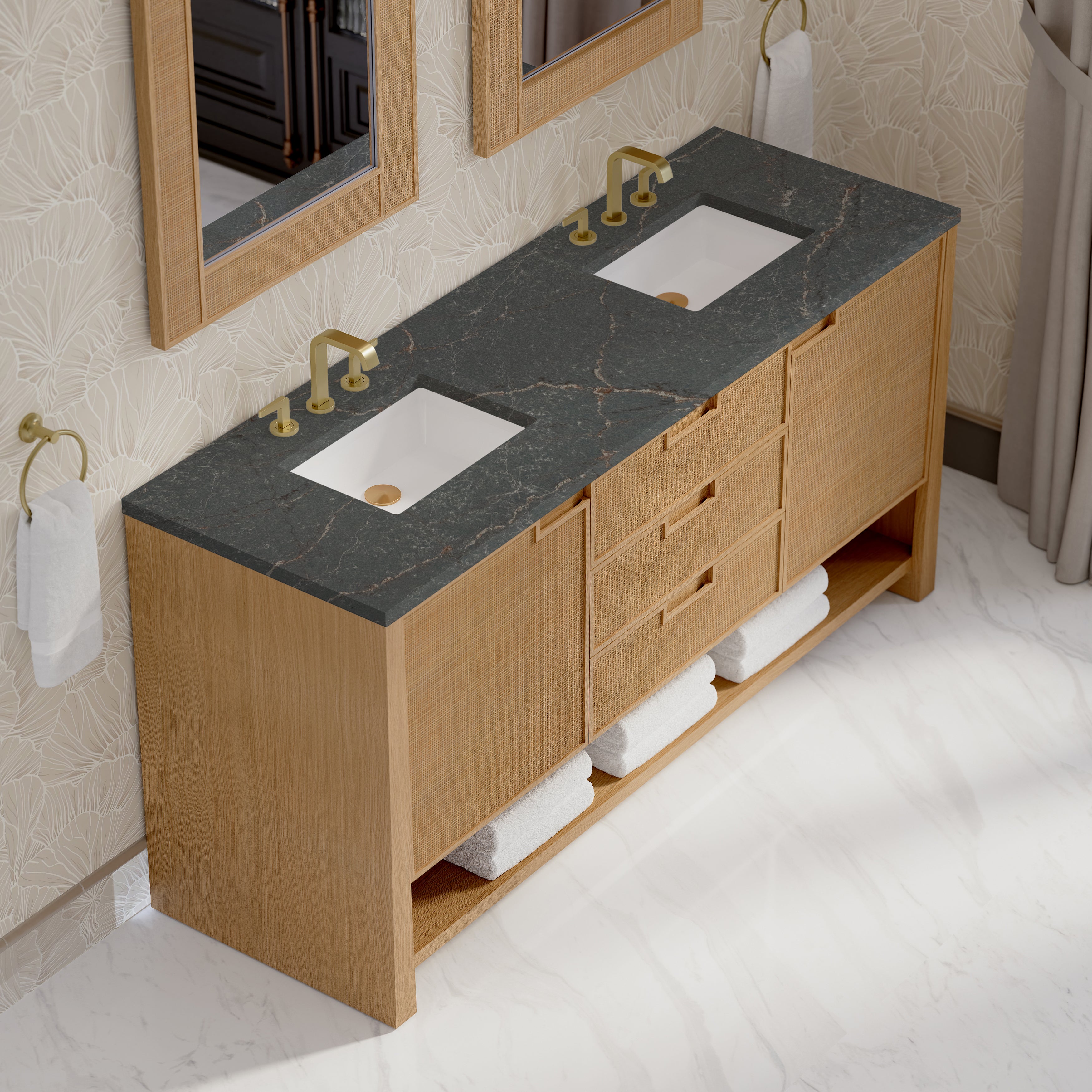 Vanity Solene 72 Double - 3cm Silestone Top