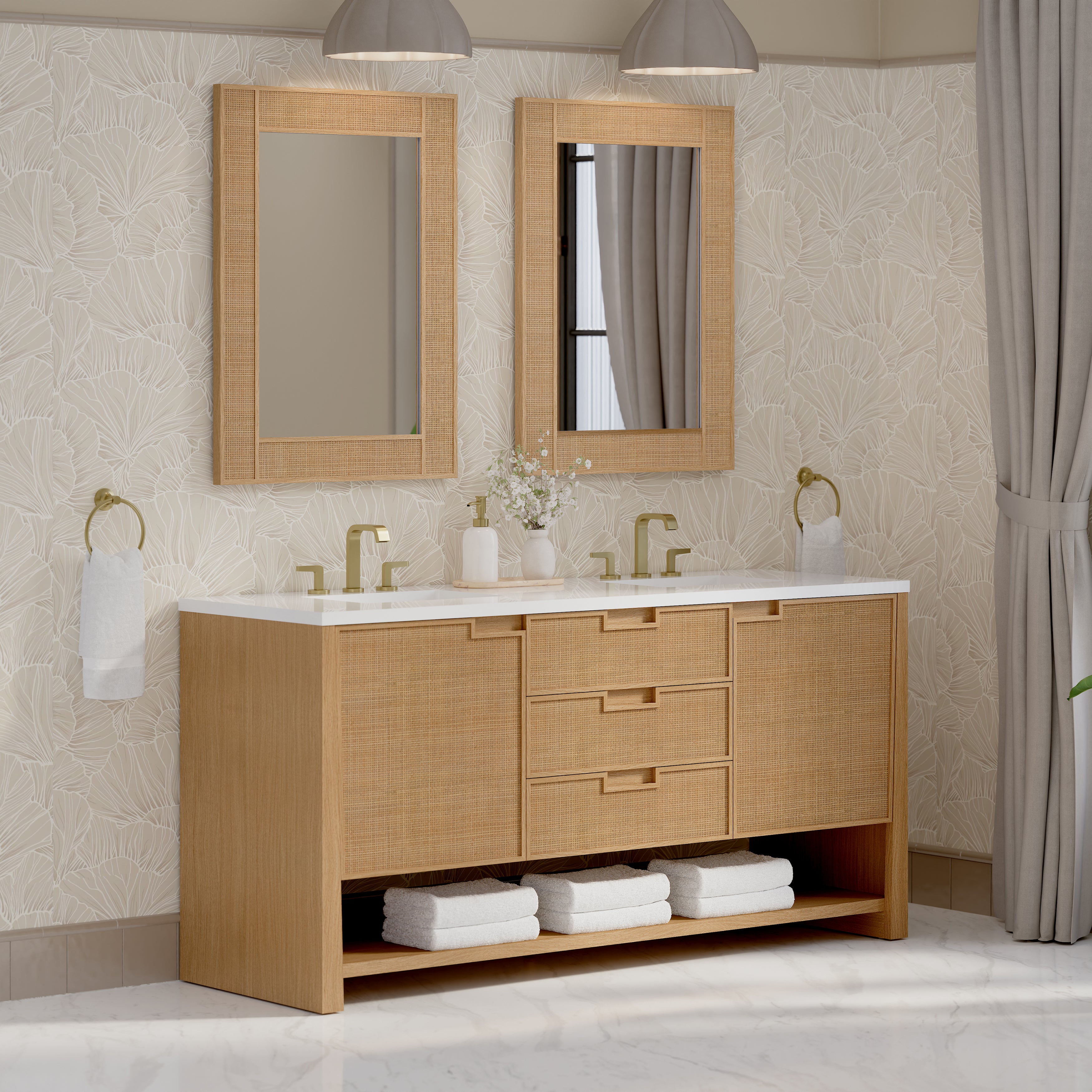 Vanity Solene 72 Double - 3cm Silestone Top