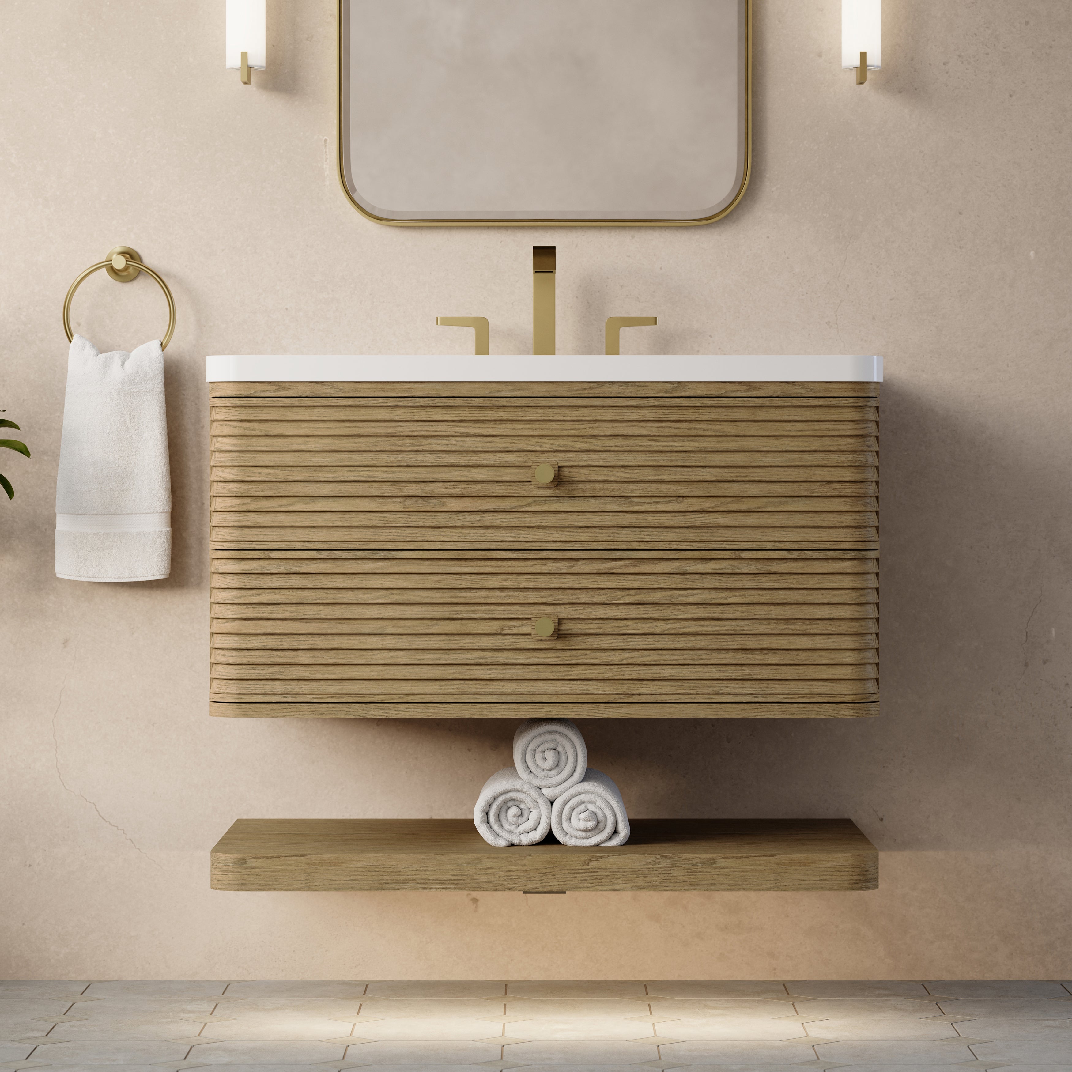 Vanity Allamari 36 - 3cm Silestone Top