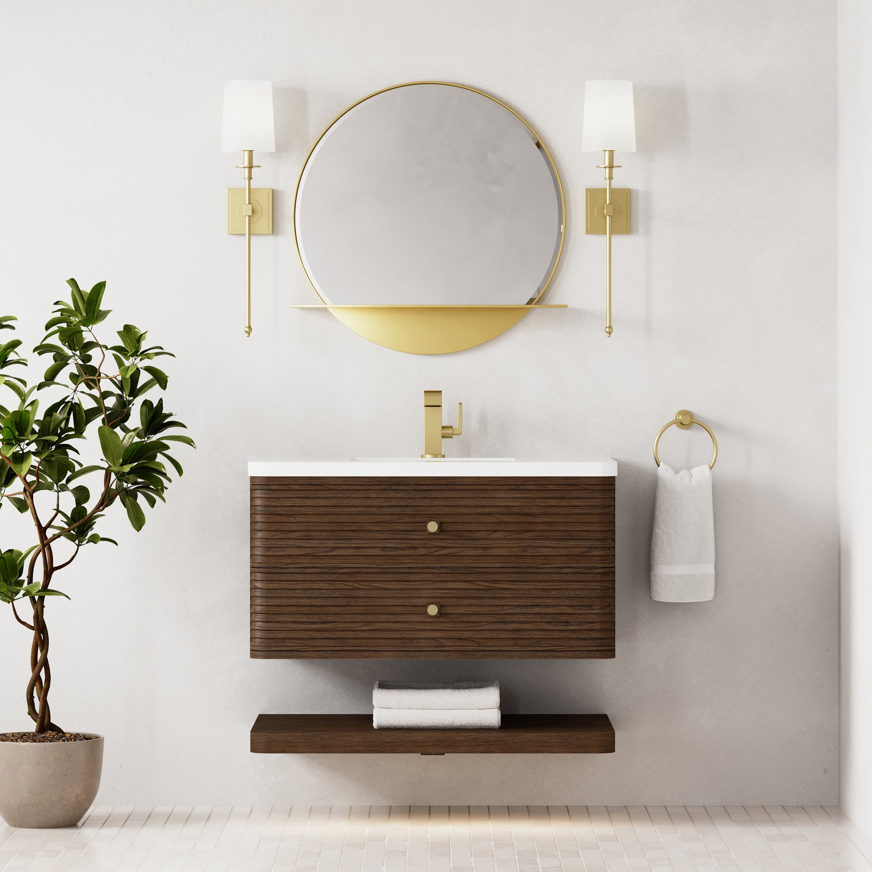 Vanity Allamari 36 - 3cm Silestone Top