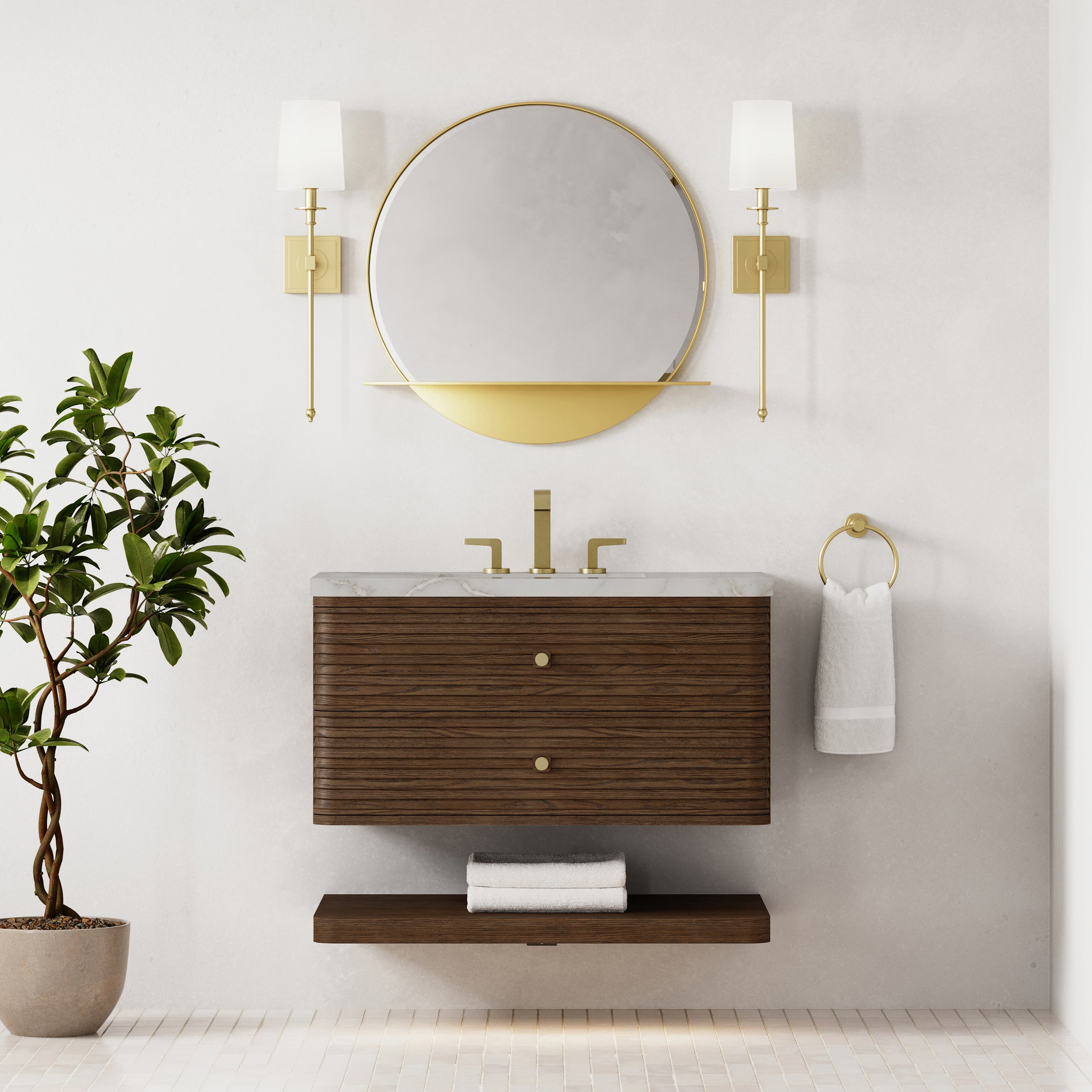 Vanity Allamari 36 - 3cm Silestone Top