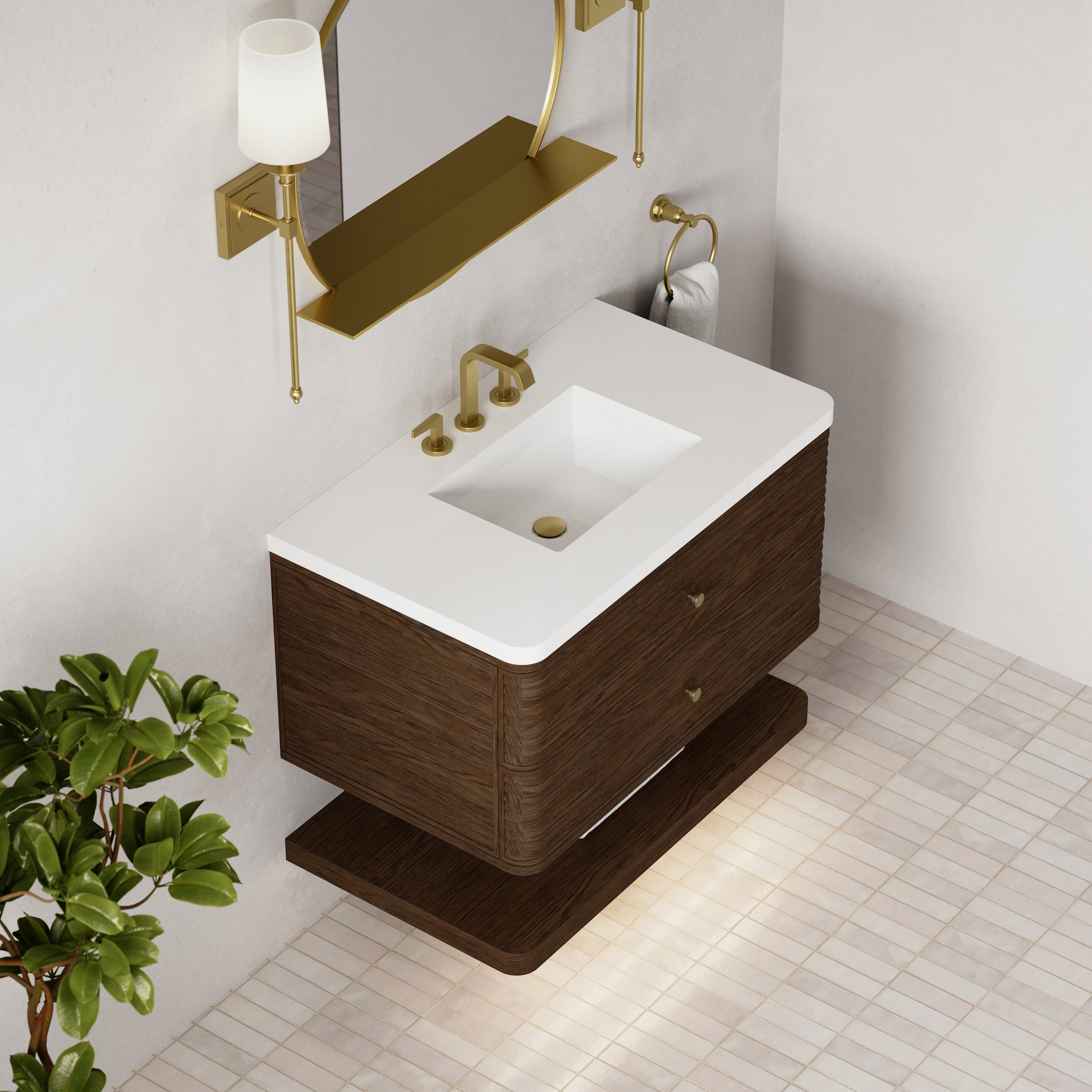 Vanity Allamari 36 - 3cm Silestone Top