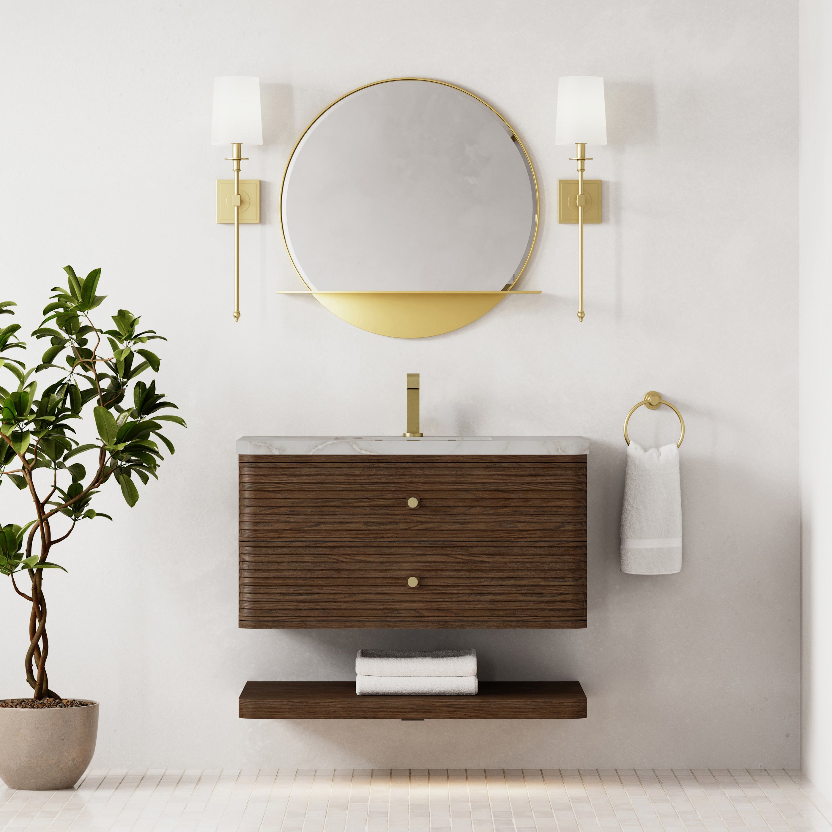 Vanity Allamari 36 - 3cm Silestone Top