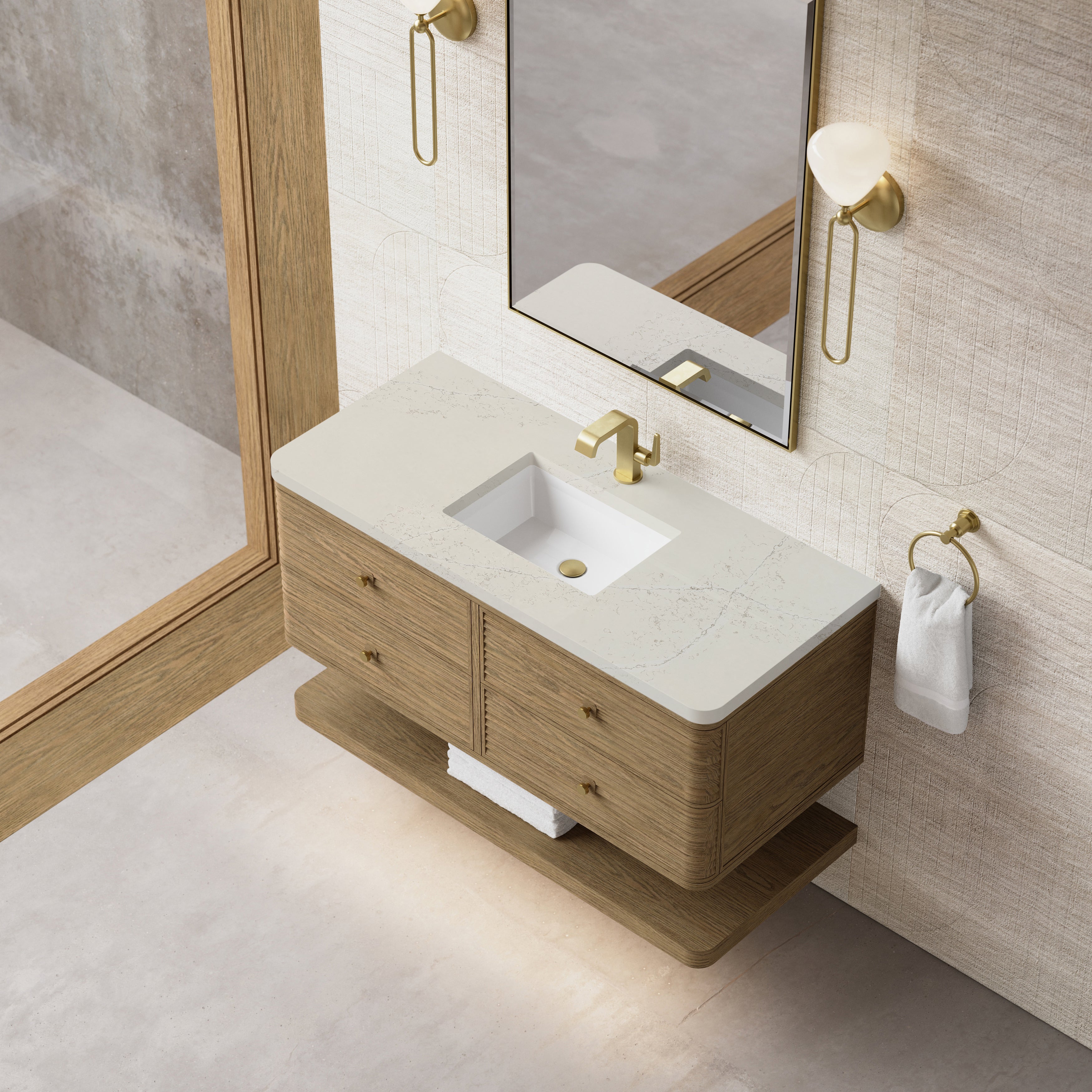 Vanity Allamari 48 - 3cm Silestone Top