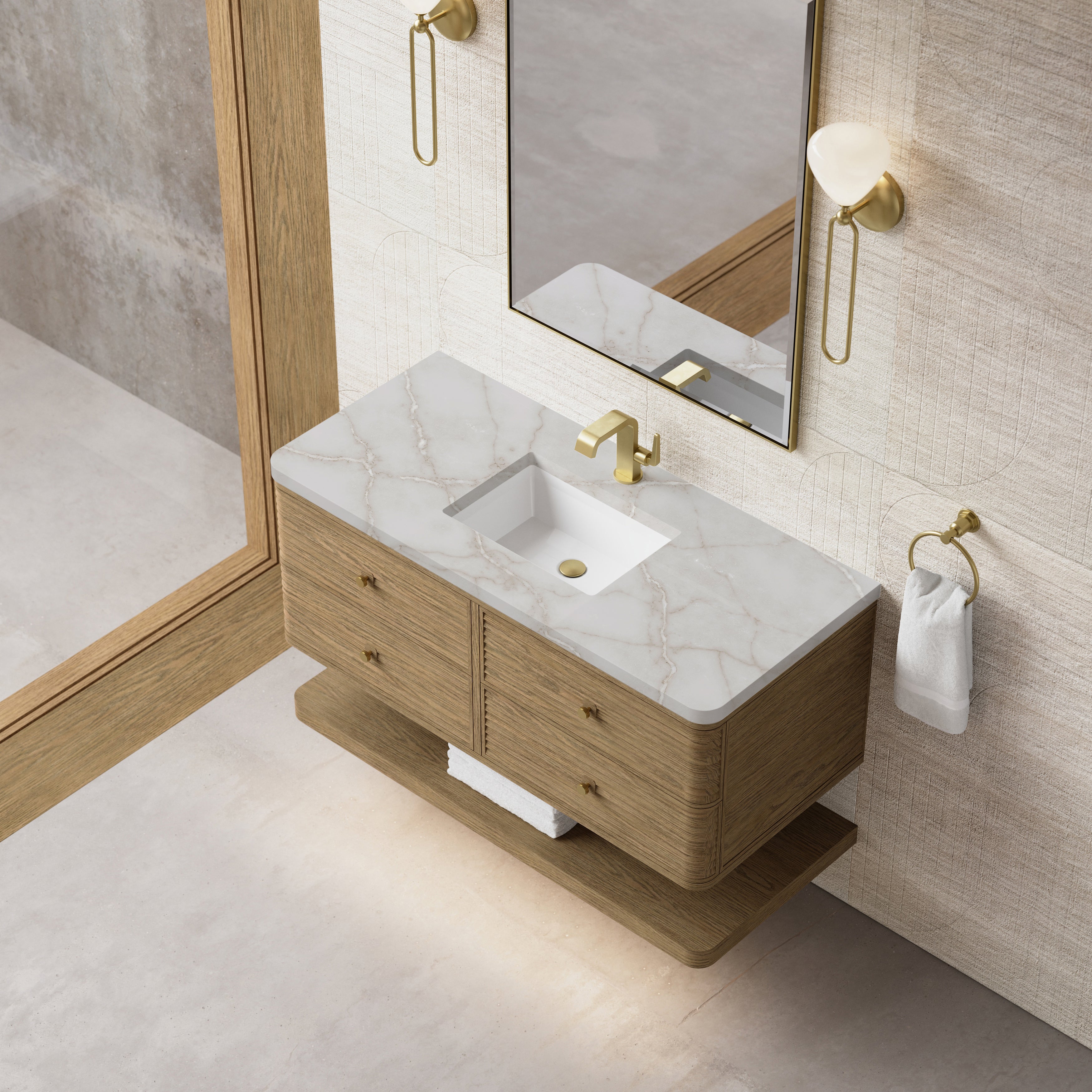 Vanity Allamari 48 - 3cm Silestone Top