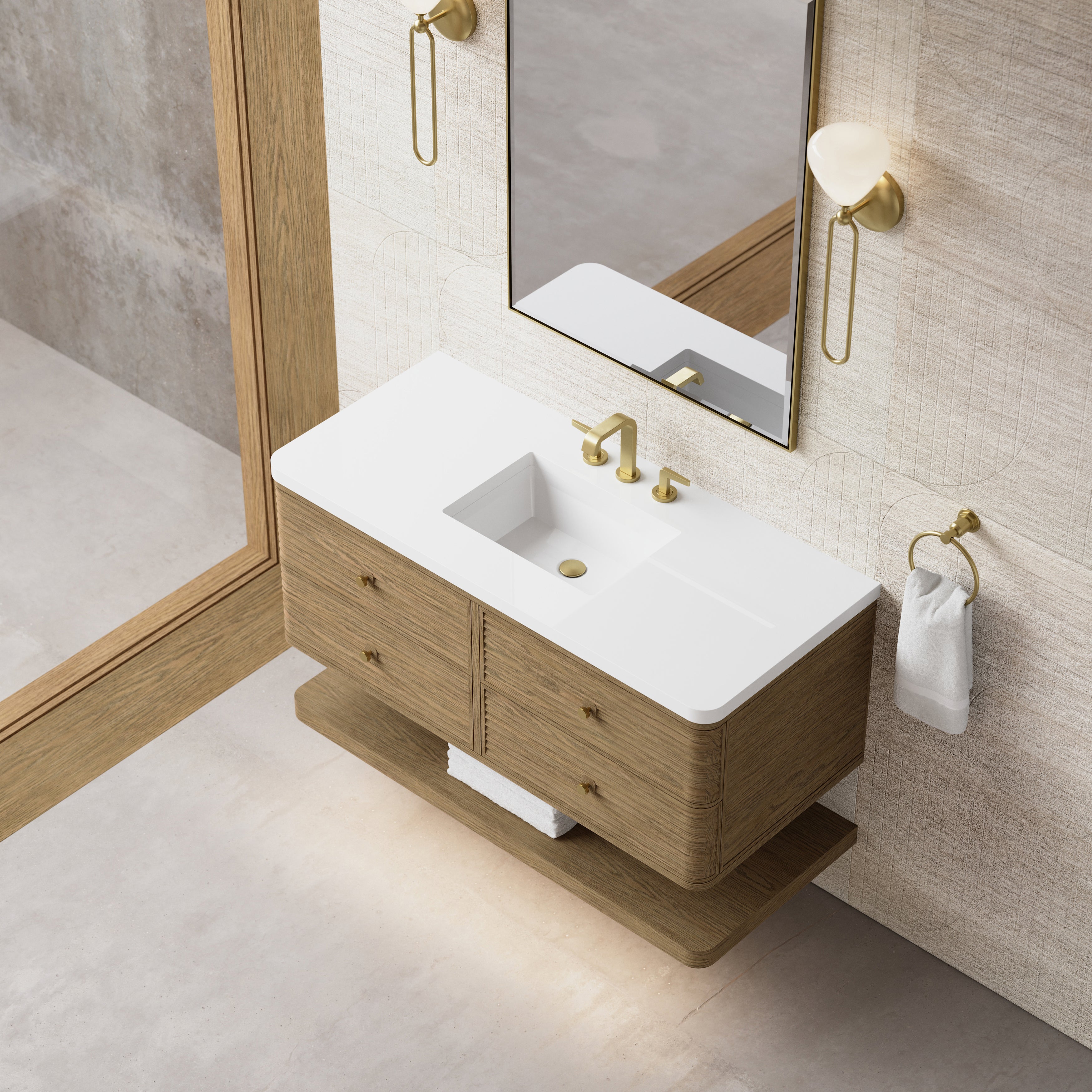 Vanity Allamari 48 - 3cm Silestone Top