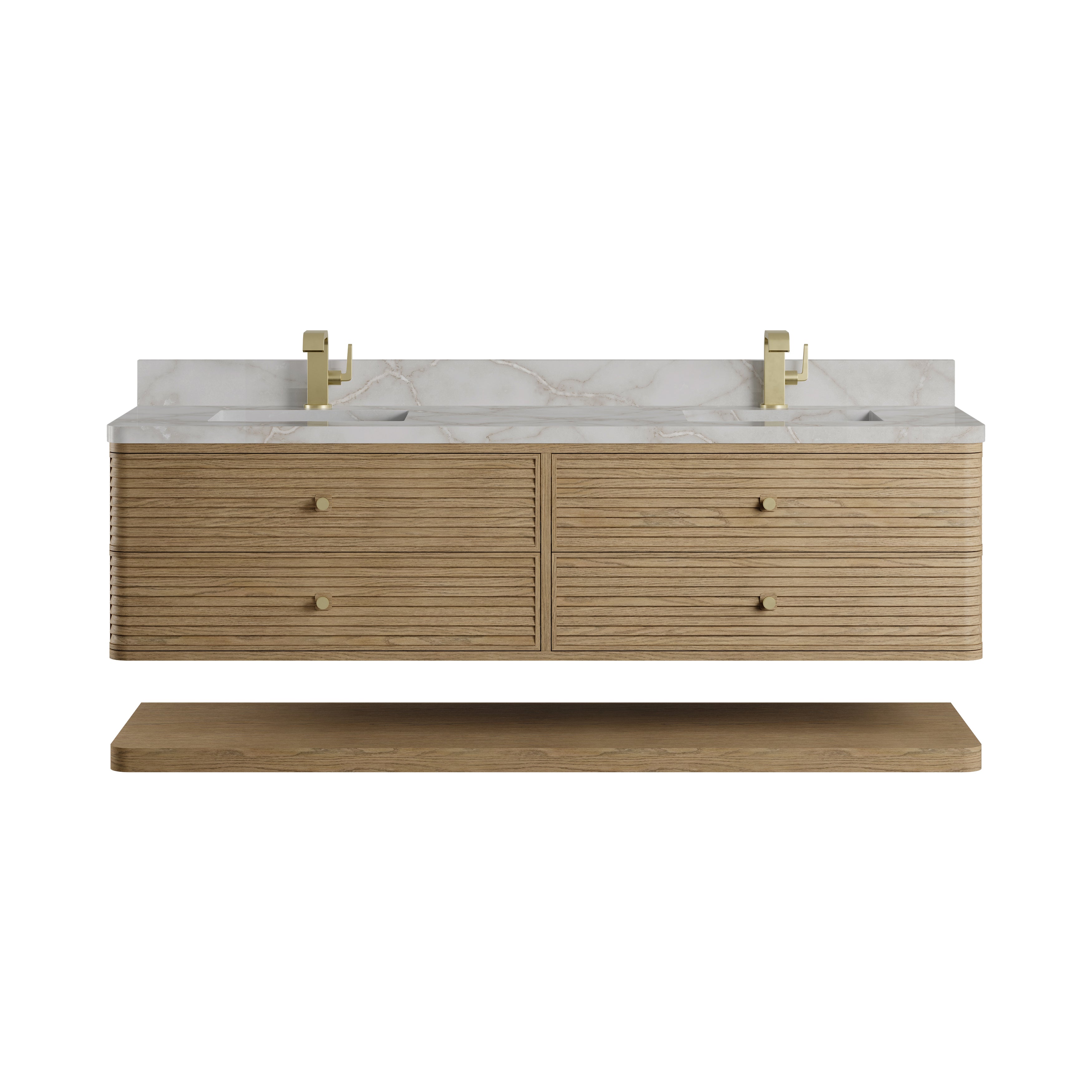 Allamari 72" Double Vanity - 3cm Stone Top