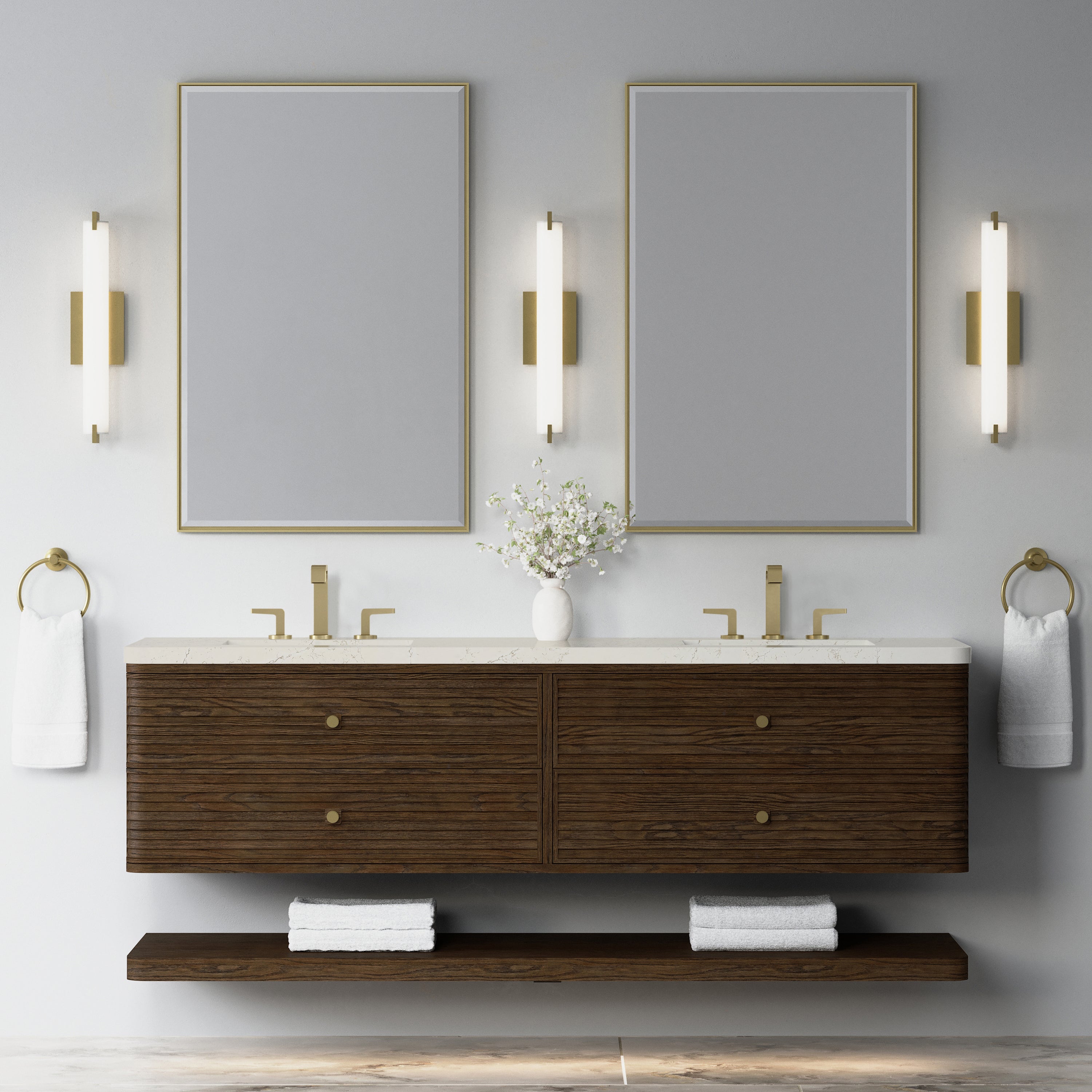 Allamari 72" Double Vanity - 3cm Stone Top