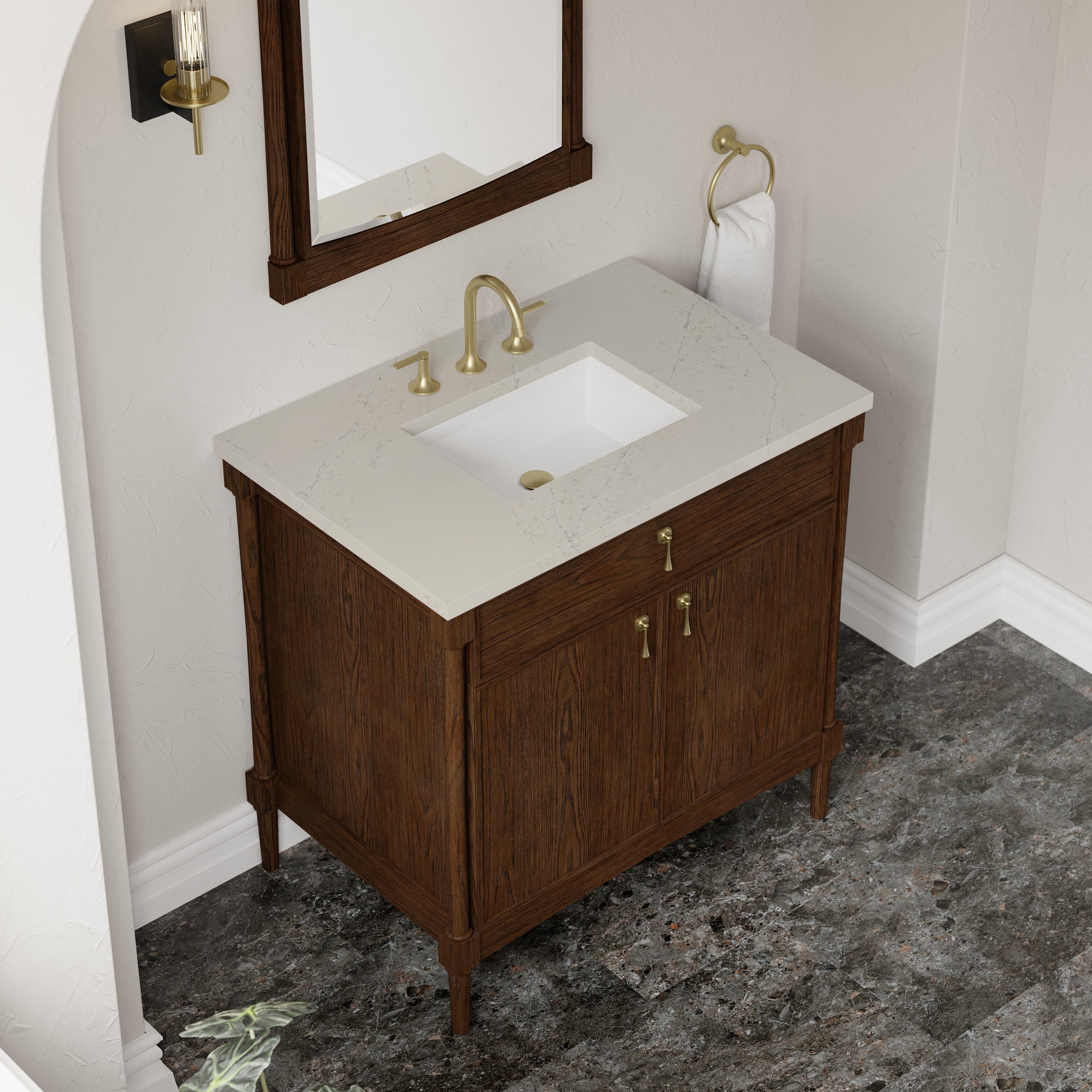 Kinnsden 36" Single Vanity - 3cm Stone Top