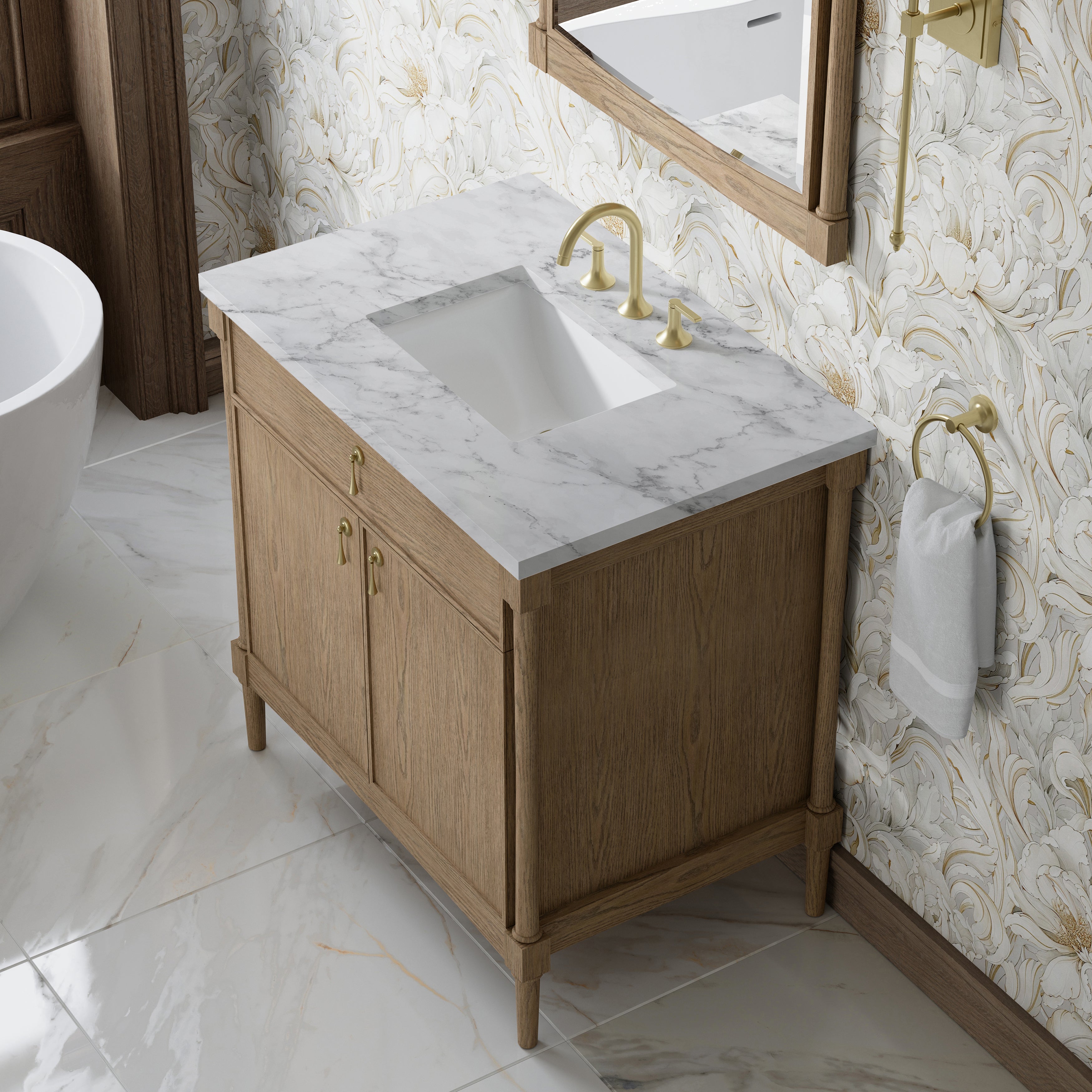 Kinnsden 36" Single Vanity - 3cm Stone Top