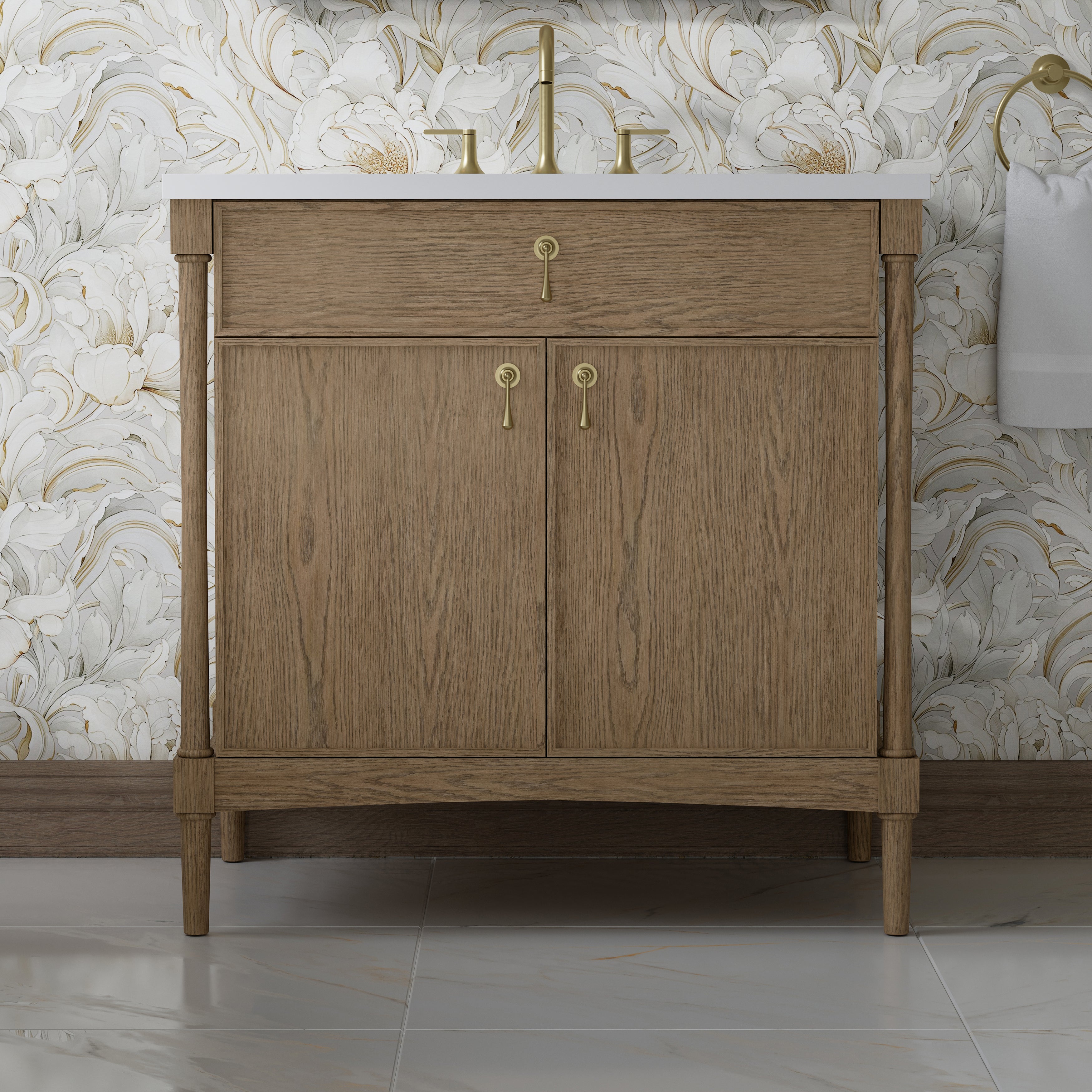 Kinnsden 36" Single Vanity - 3cm Stone Top