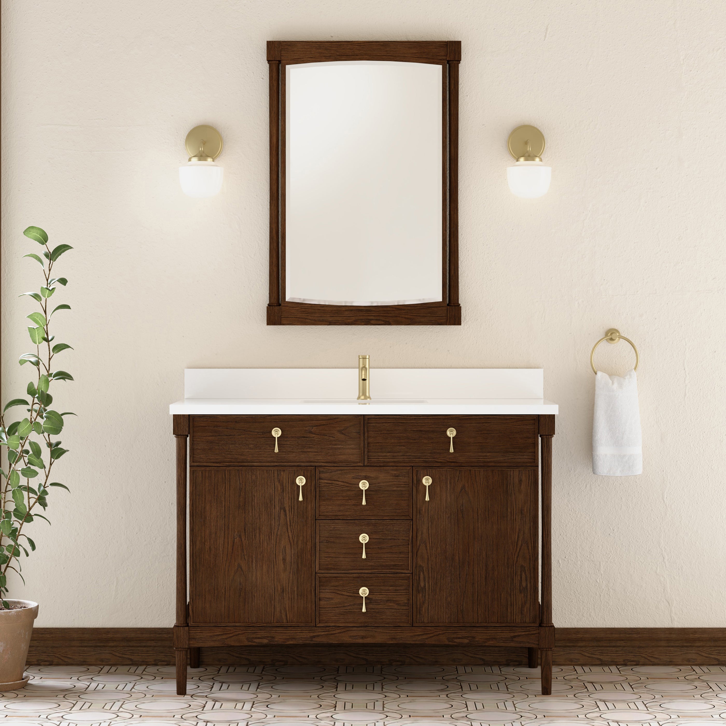 Kinnsden 48" Single Vanity - 3cm Stone Top