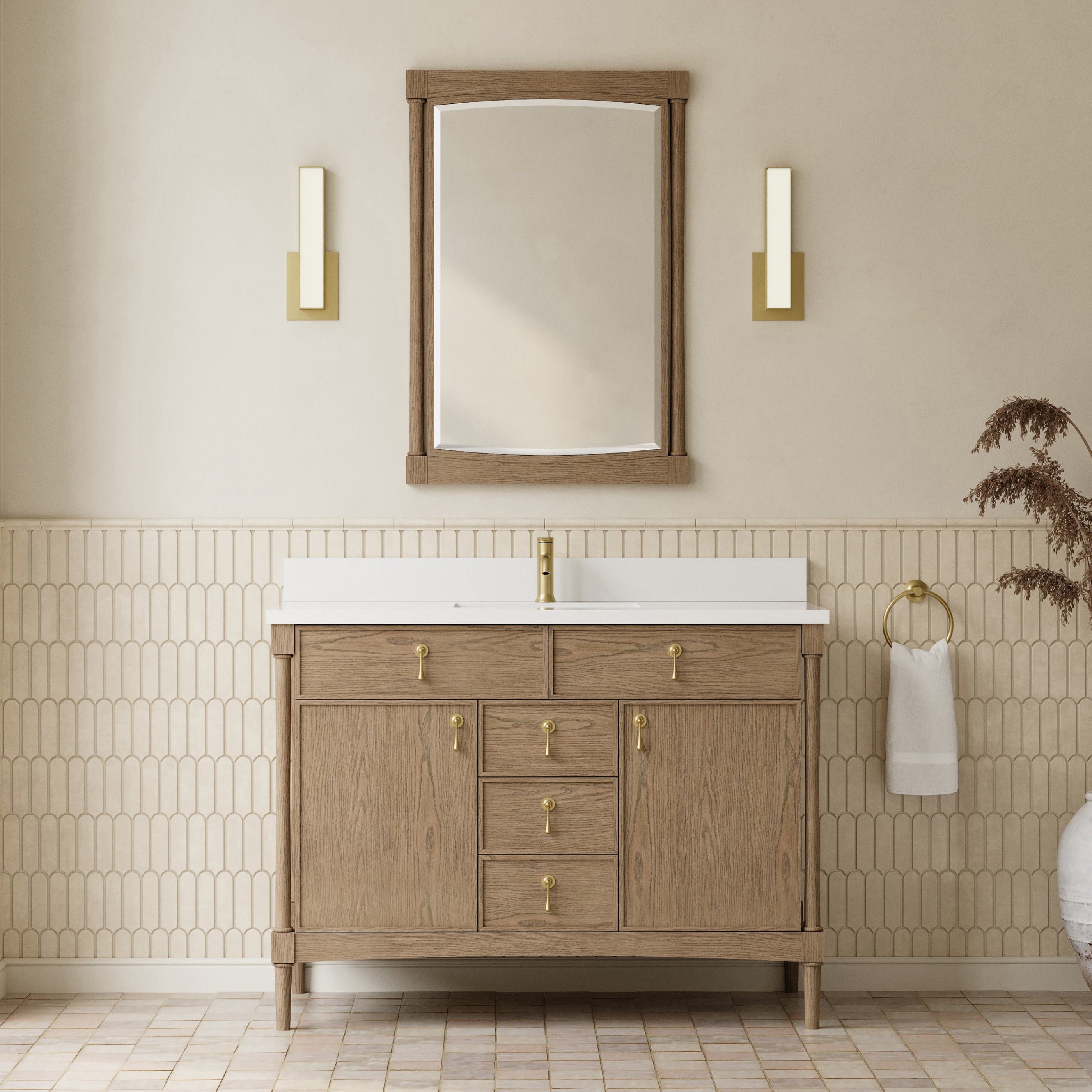 Kinnsden 48" Single Vanity - 3cm Stone Top