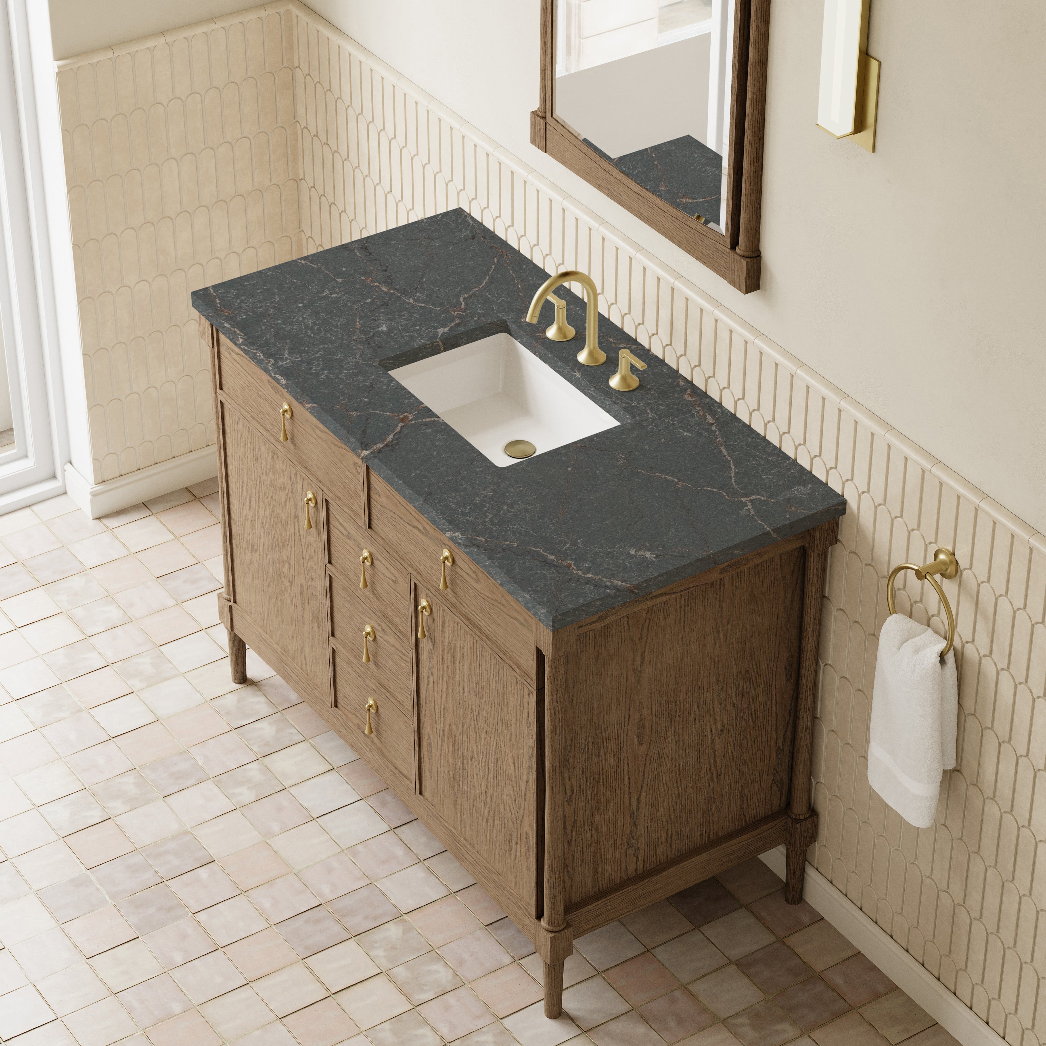 Kinnsden 48" Single Vanity - 3cm Stone Top