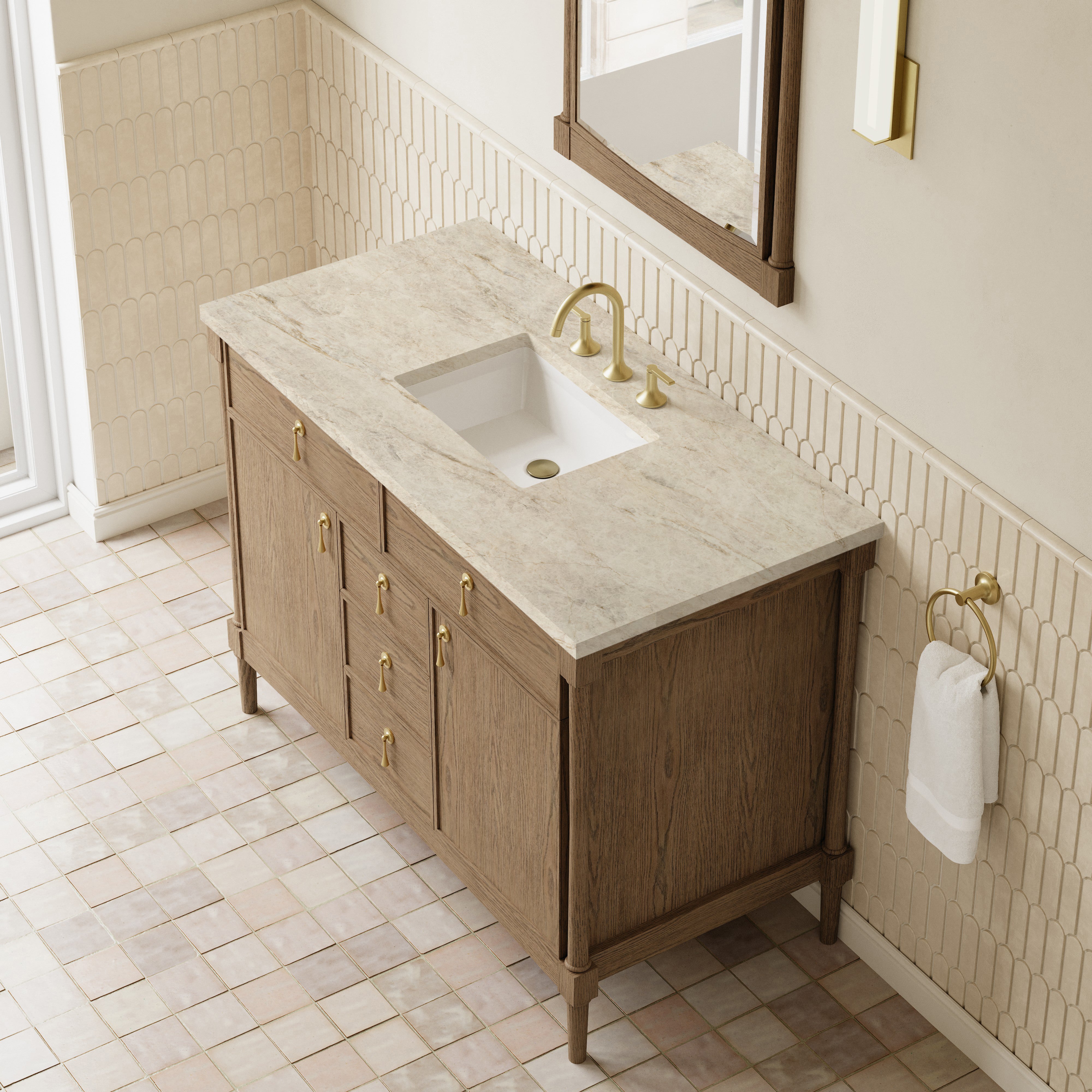 Kinnsden 48" Single Vanity - 3cm Stone Top