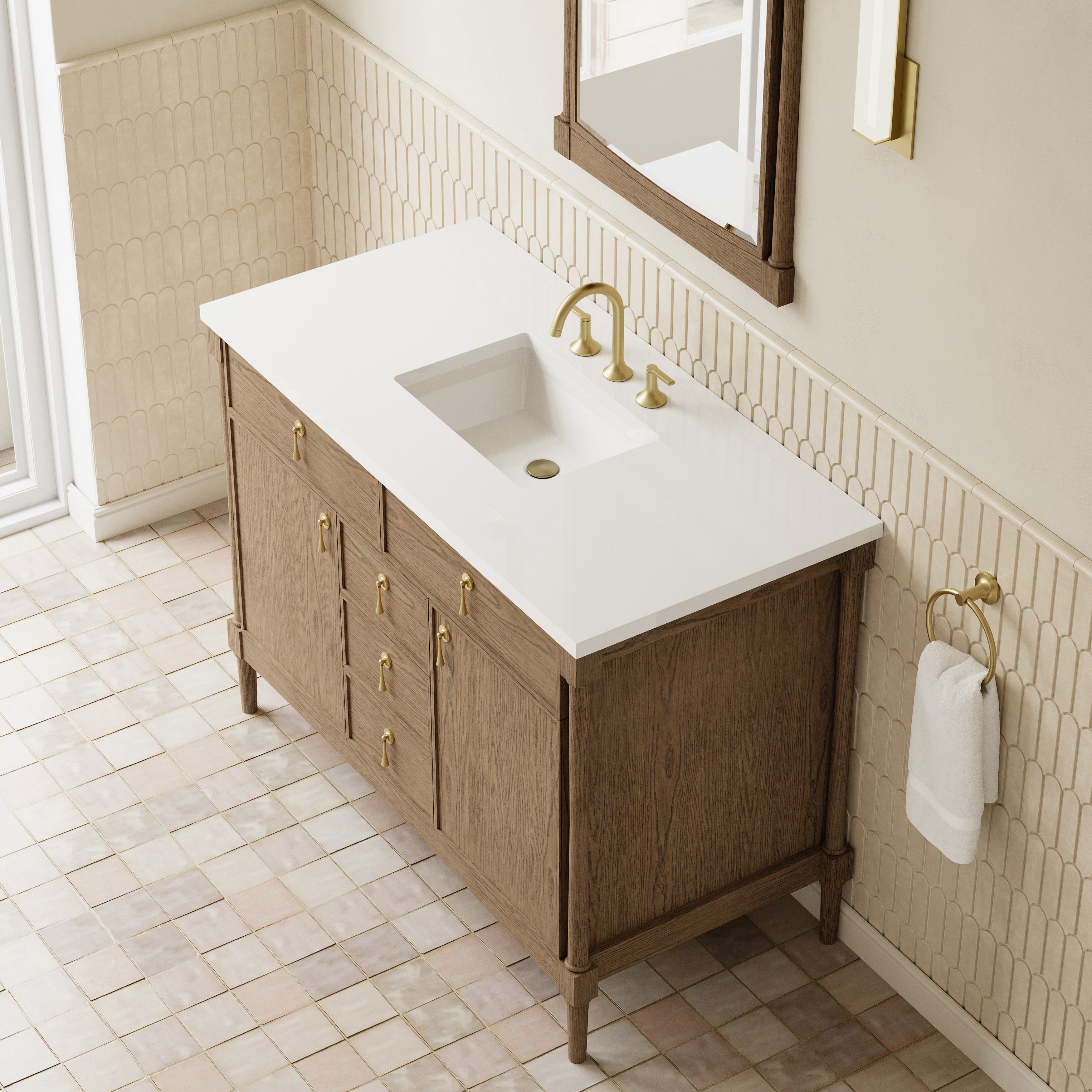 Kinnsden 48" Single Vanity - 3cm Stone Top
