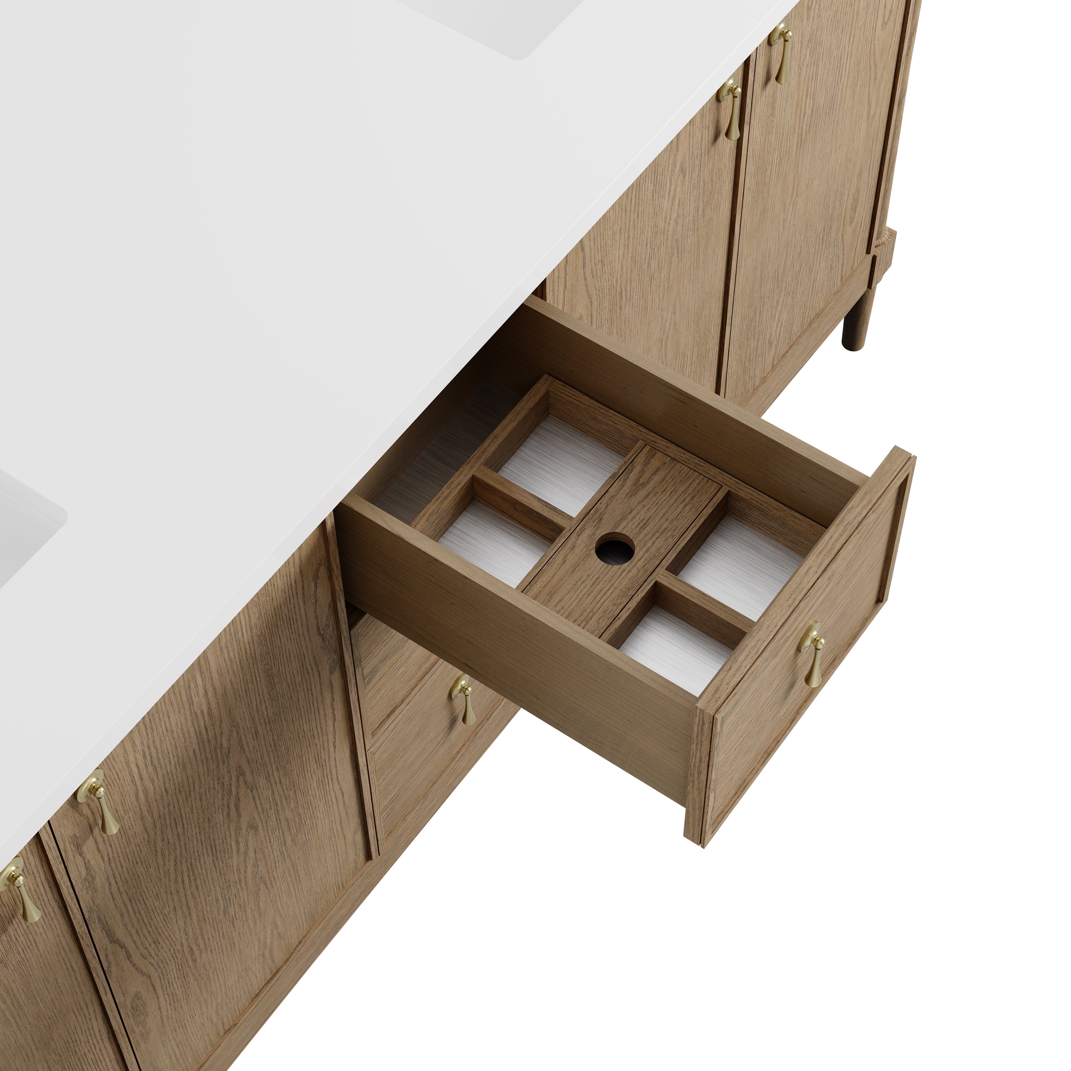 Kinnsden 72" Double Vanity - 3cm Stone Top
