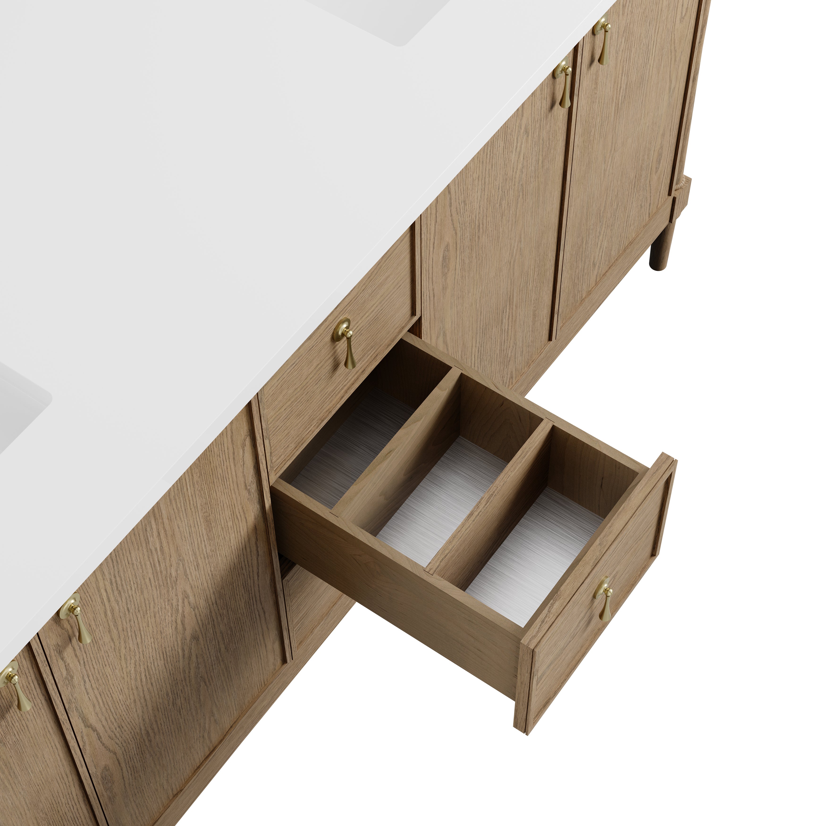 Kinnsden 72" Double Vanity - 3cm Stone Top