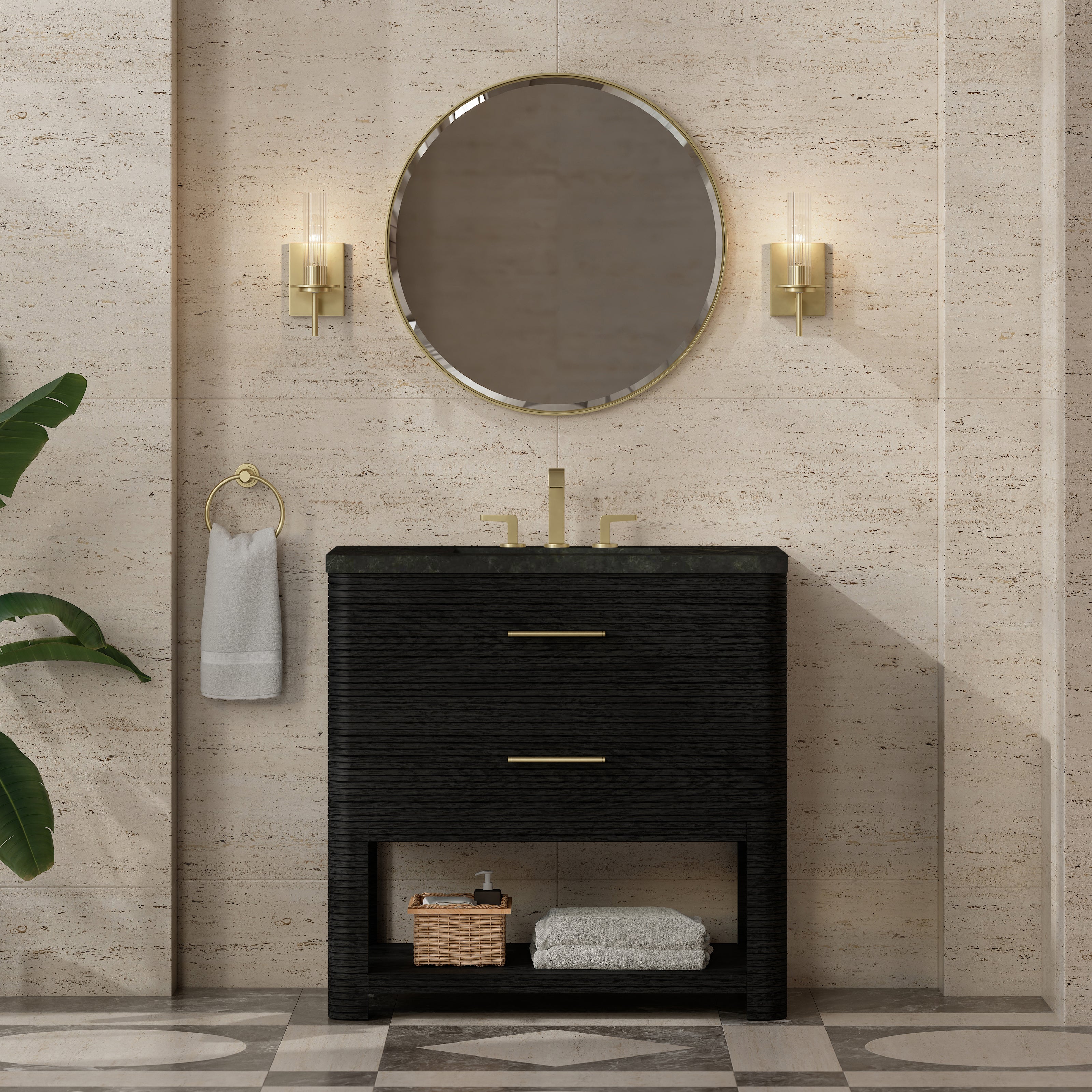 Lucian 36" Single Vanity - 3cm Stone Top