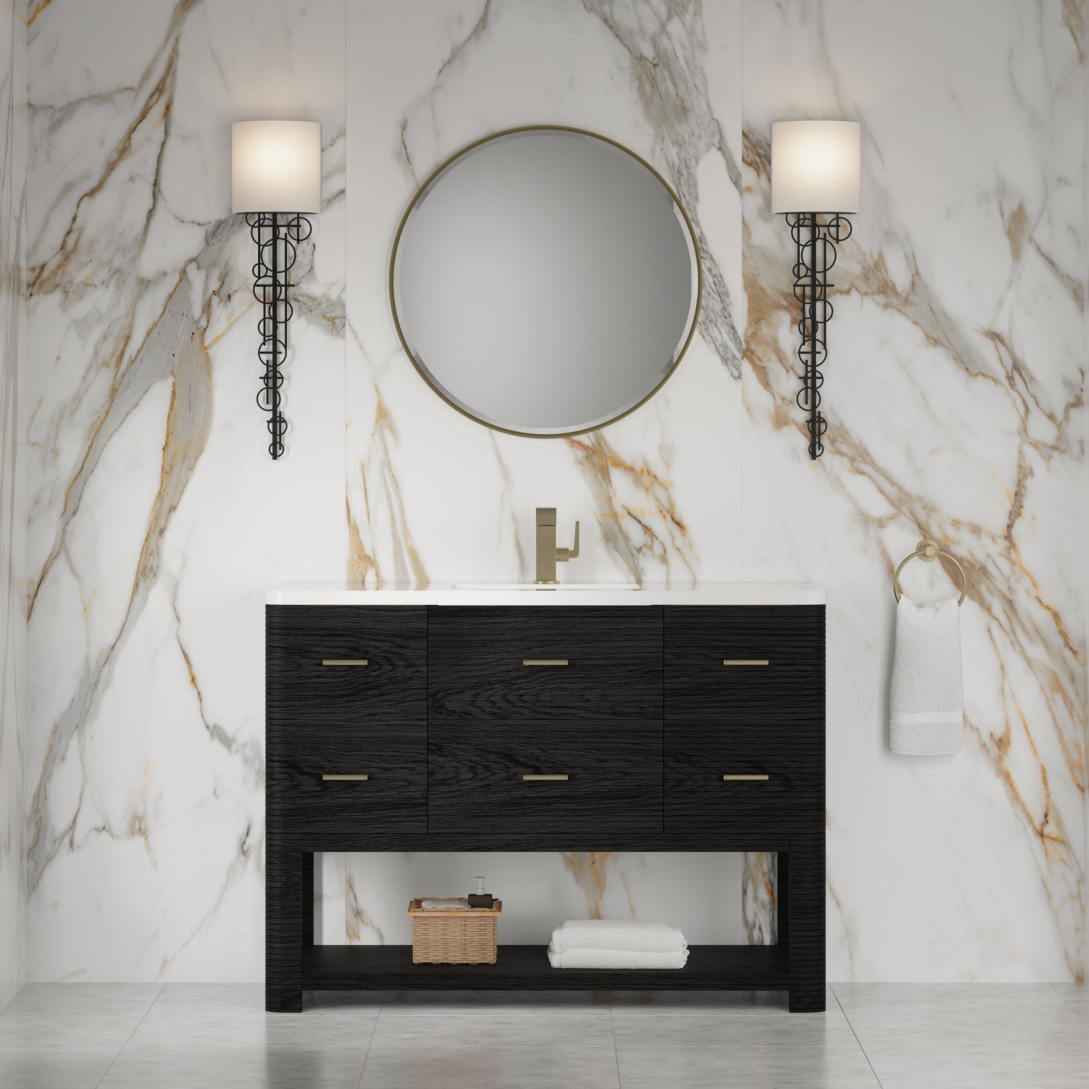 Lucian 48" Single Vanity - 3cm Stone Top