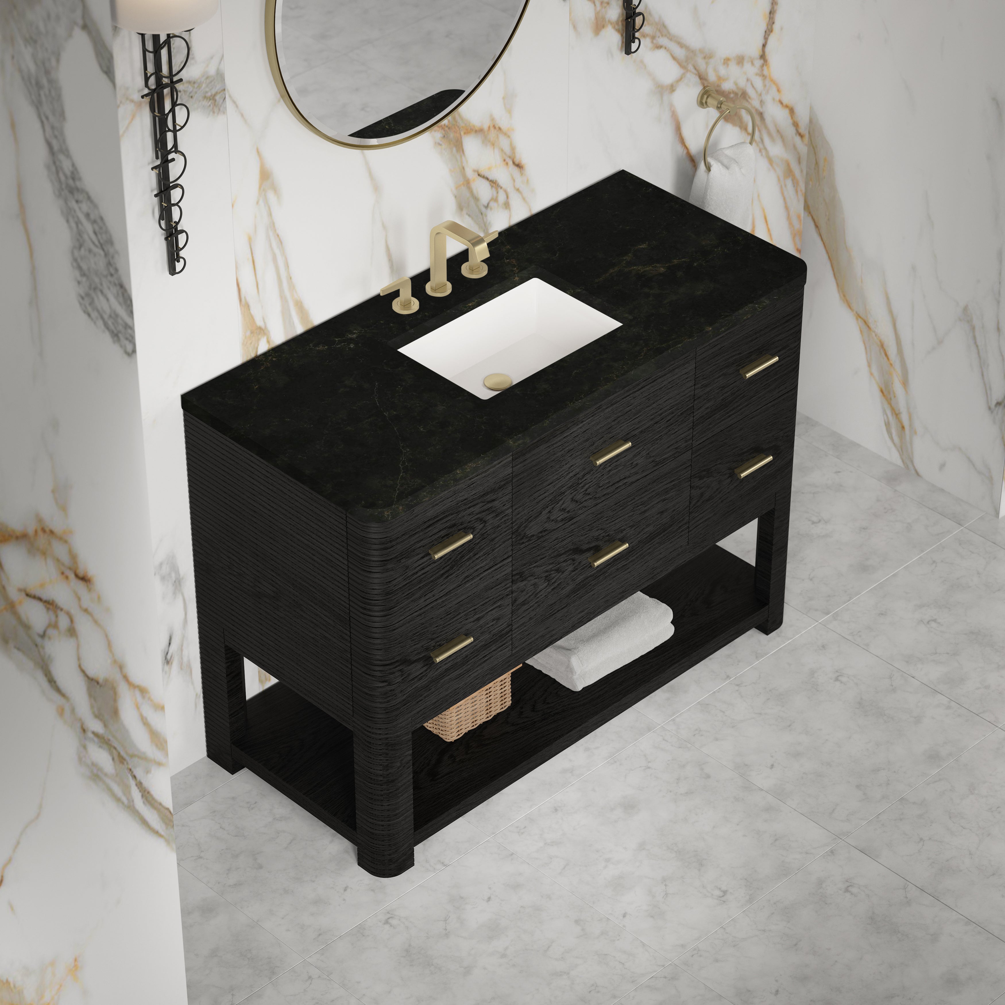 Lucian 48" Single Vanity - 3cm Stone Top