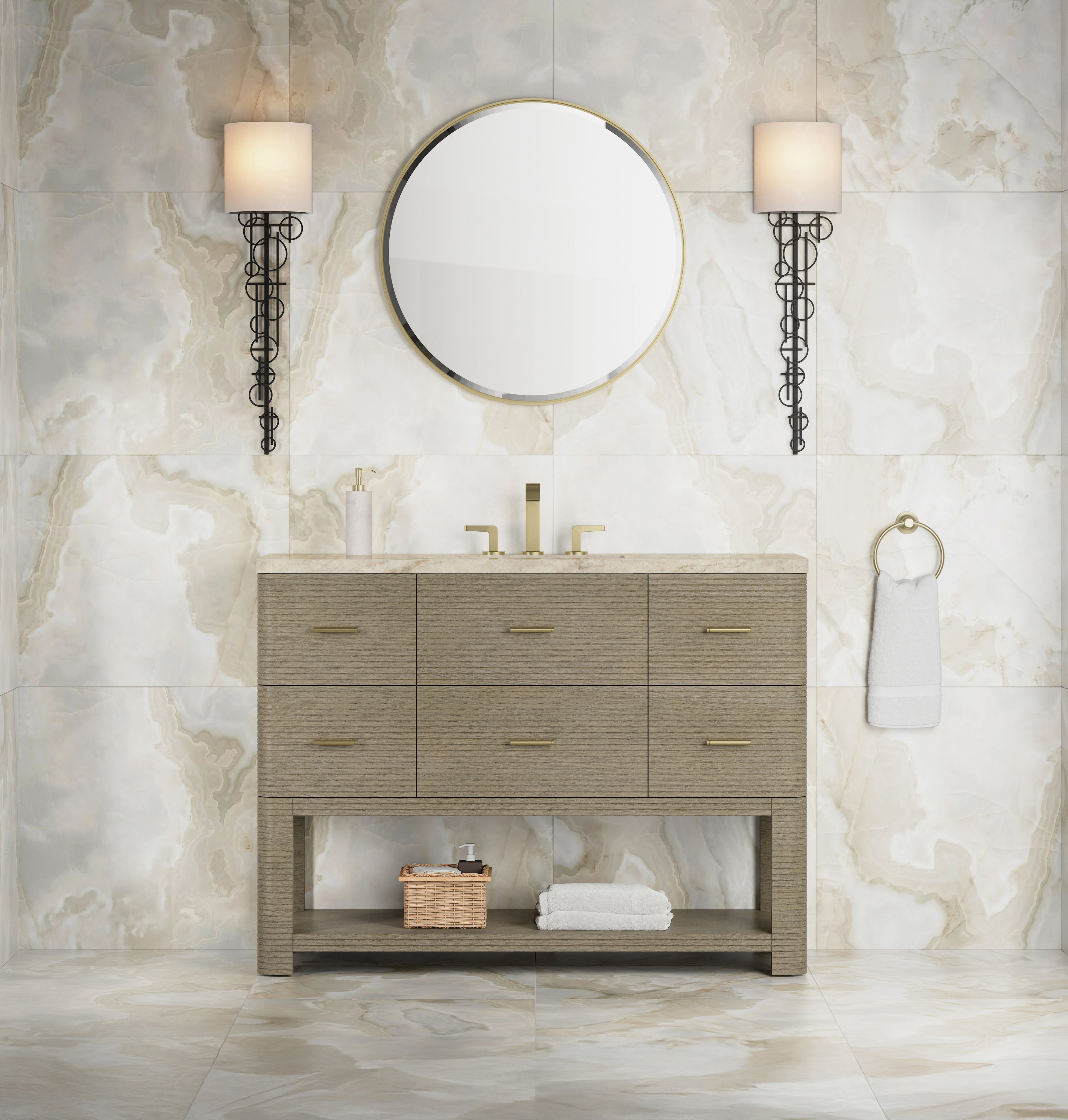 Lucian 48" Single Vanity - 3cm Stone Top