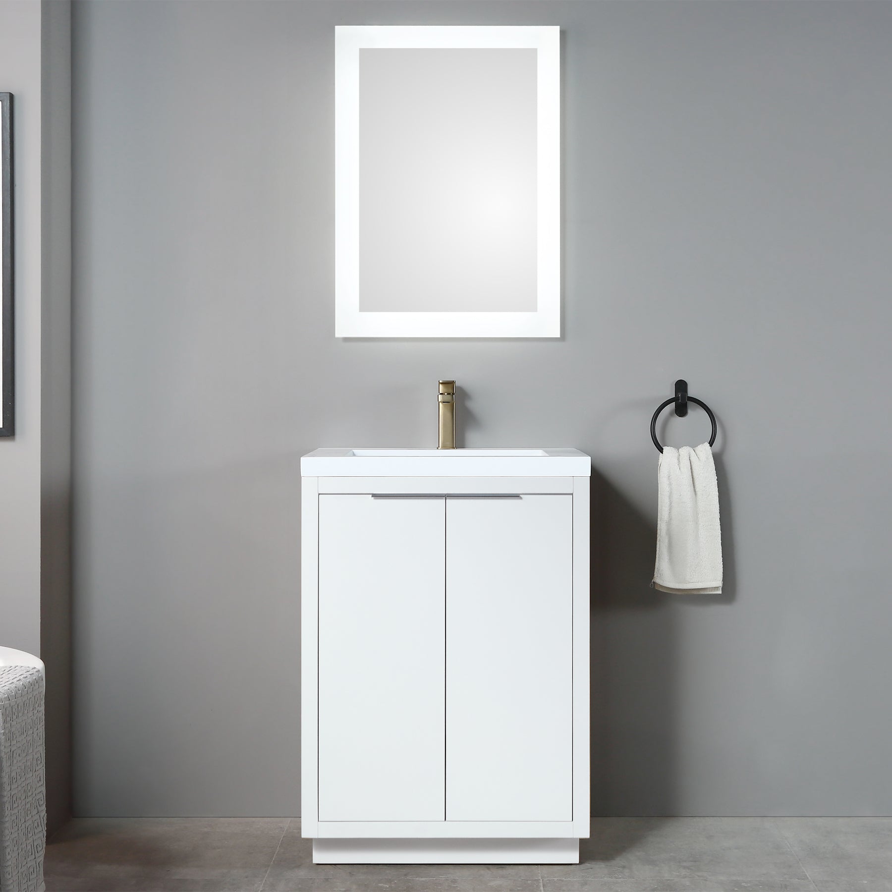 Hudson 25" Vanity - Integrated Infinity Top