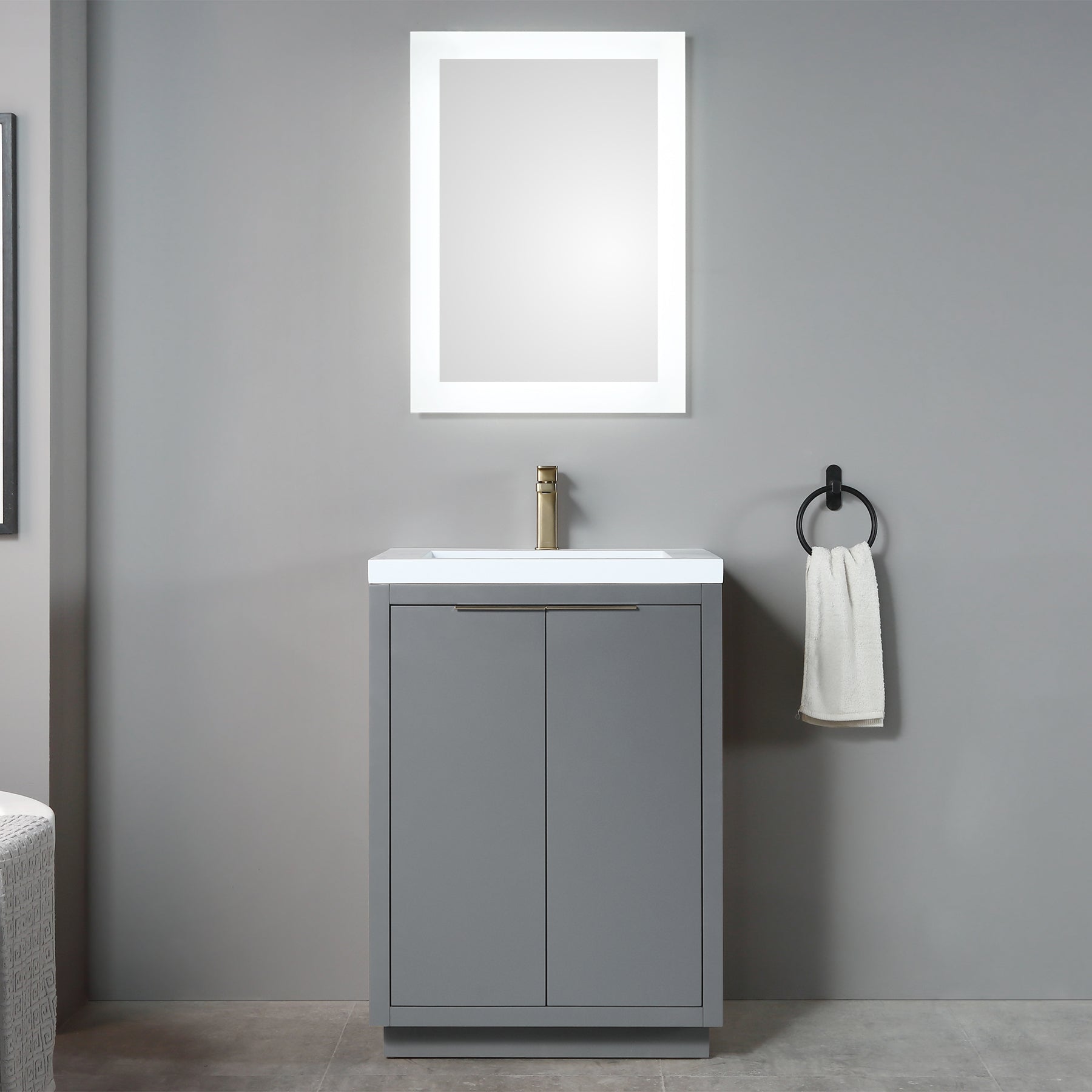 Hudson 25" Vanity - Integrated Infinity Top