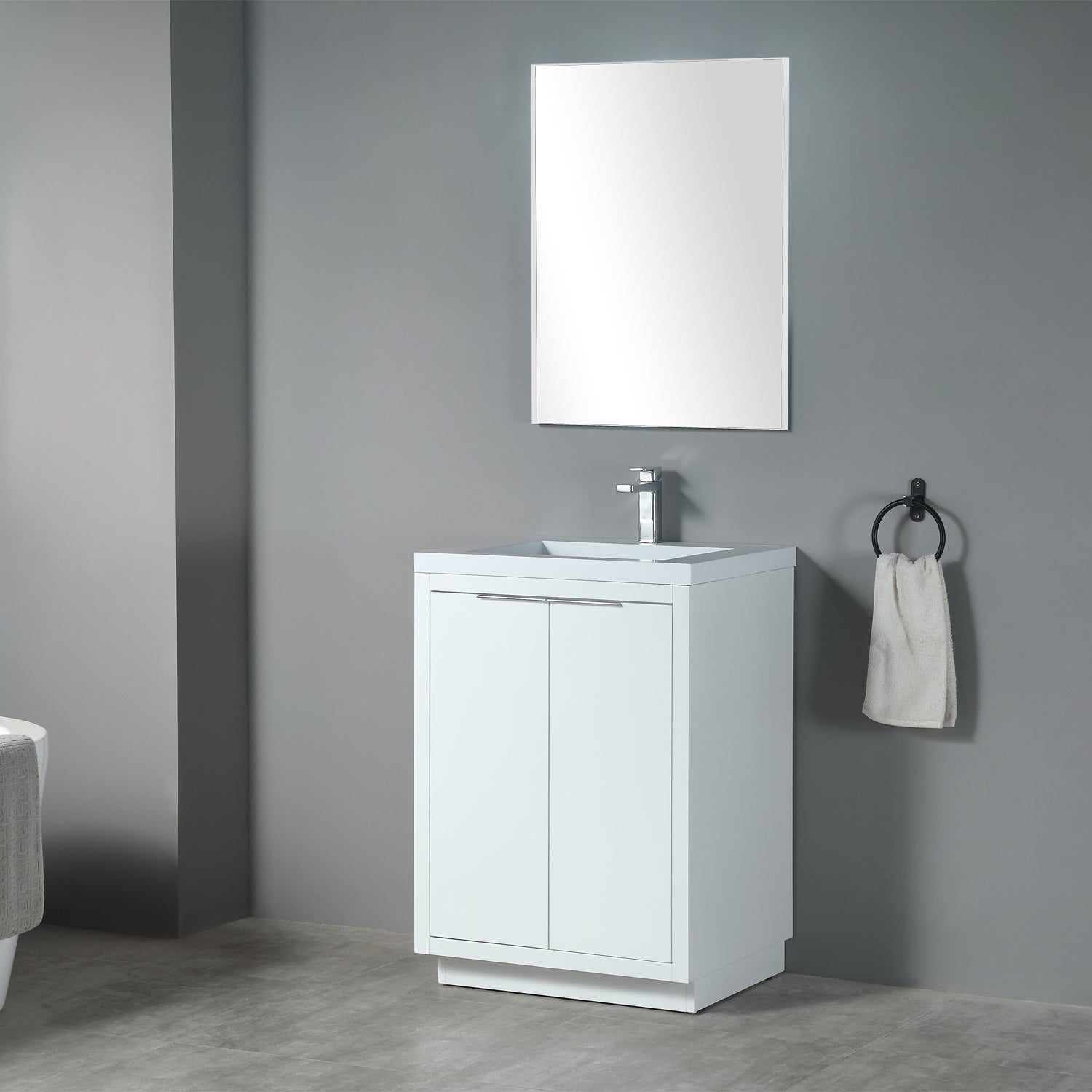 Hudson 25" Vanity - Integrated Infinity Top