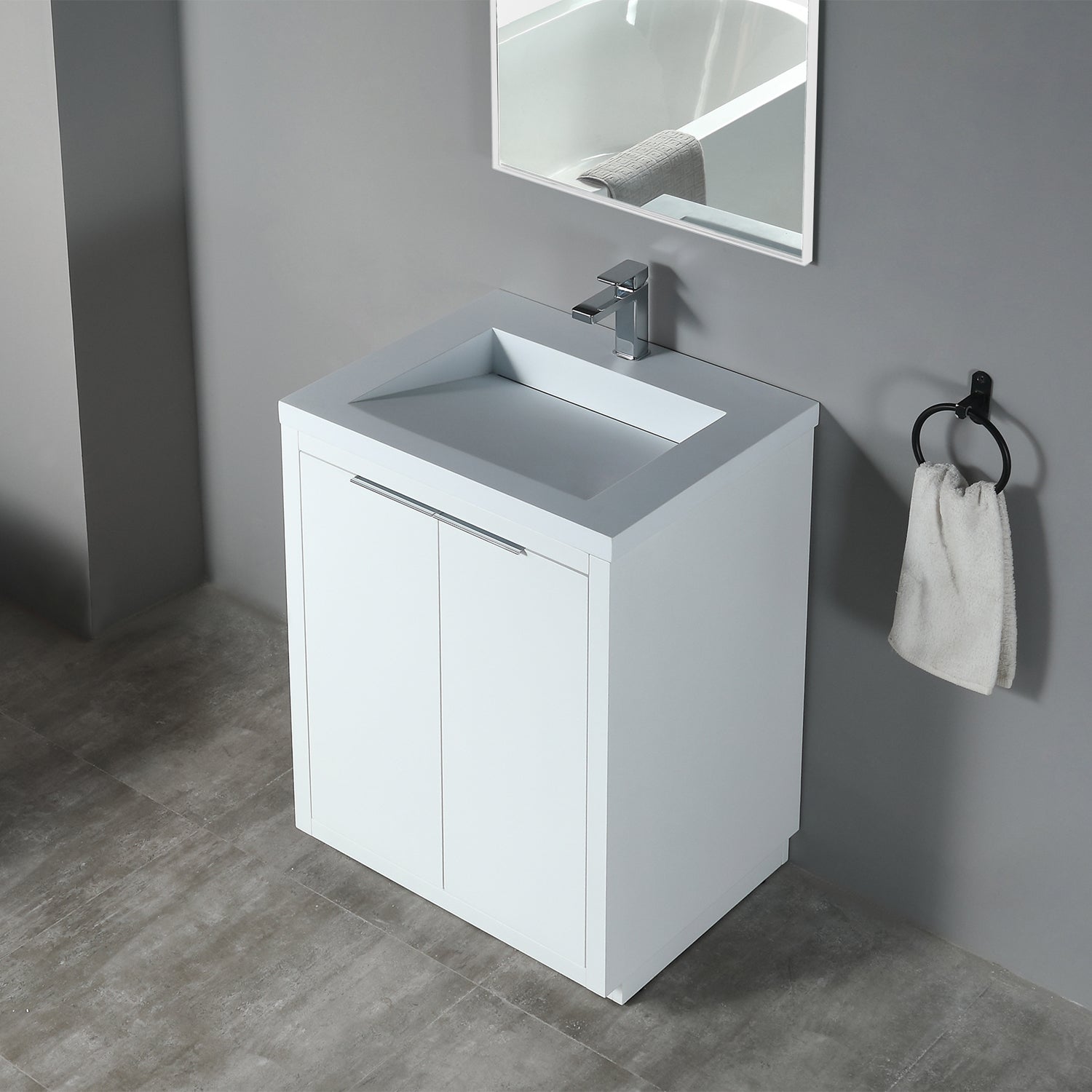 Hudson 25" Vanity - Integrated Infinity Top