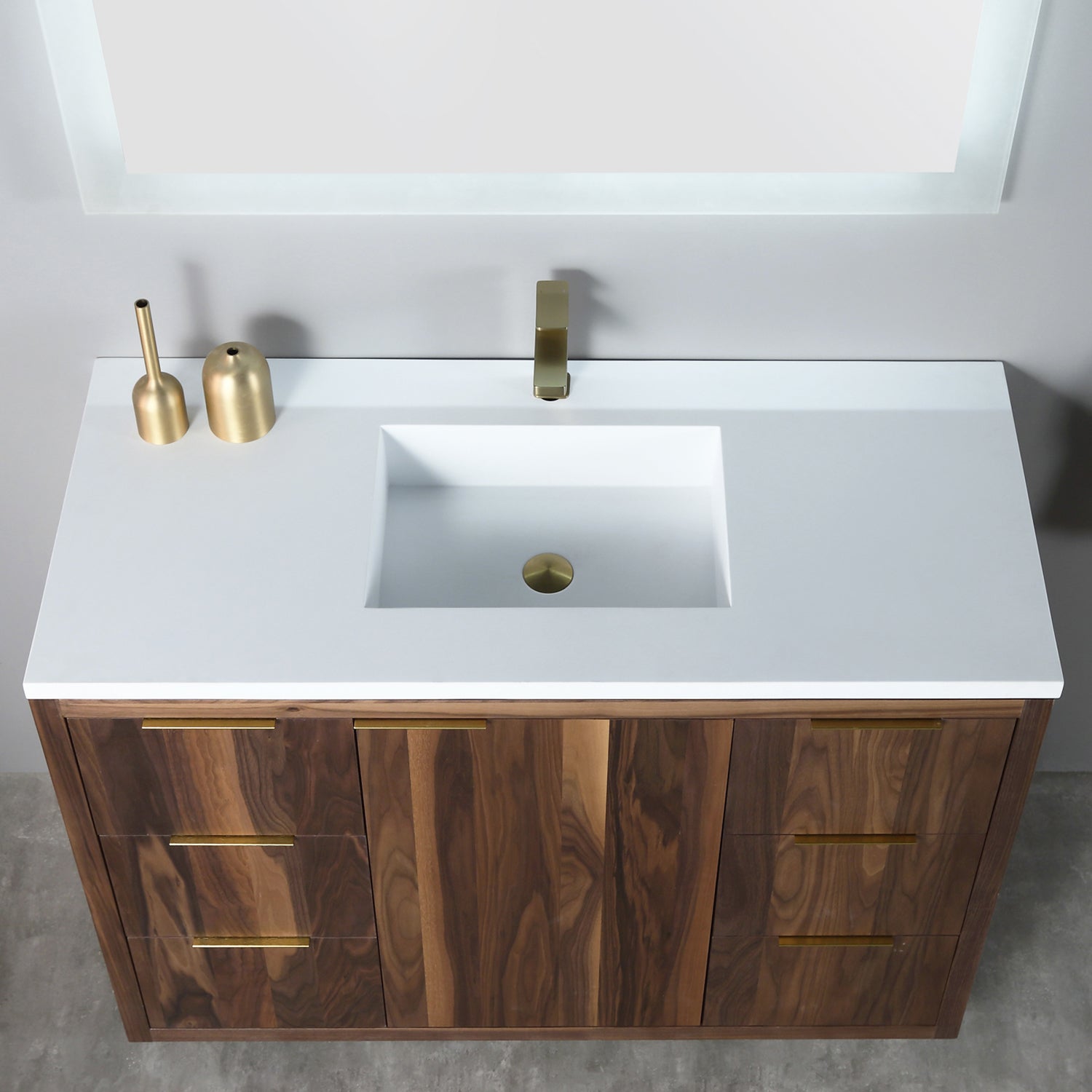 Hudson 49" Vanity - Integrated Rectangular Top