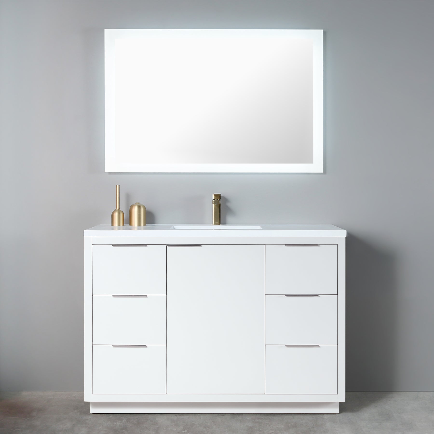 Hudson 49" Vanity - Integrated Rectangular Top