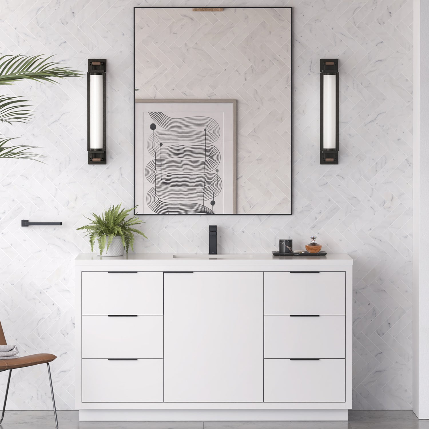 Vanity Hudson 60S - Artificial Stone 3cm