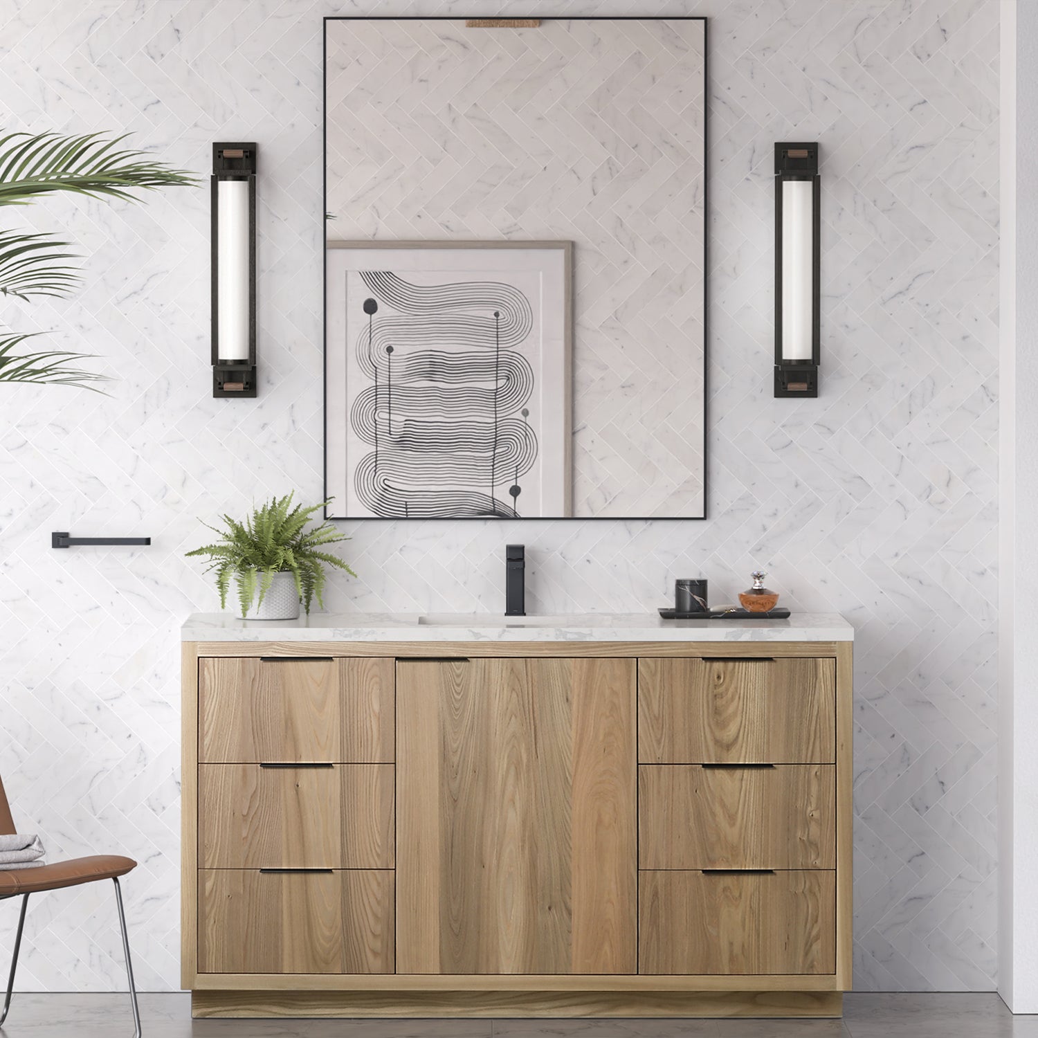 Vanity Hudson 60S - Artificial Stone 3cm