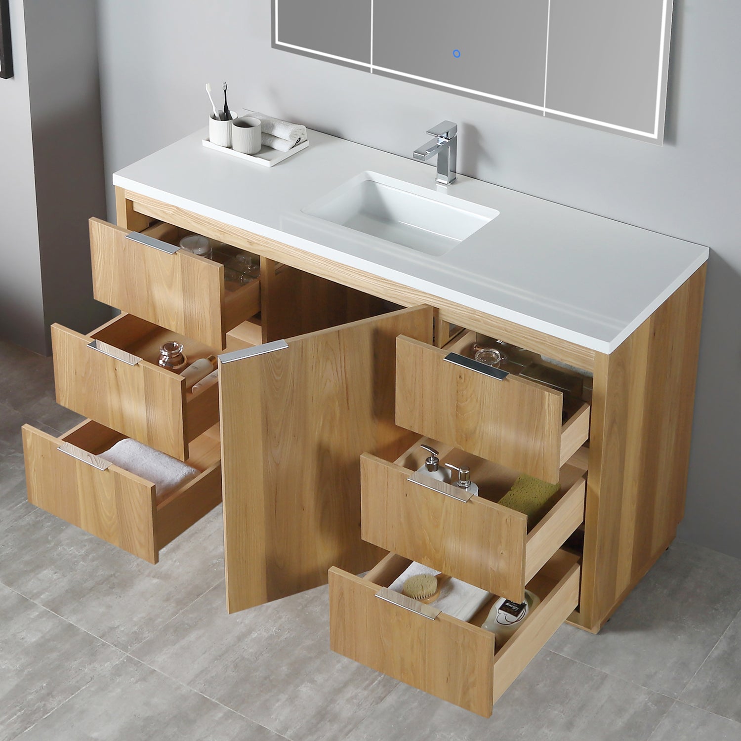 Vanity Hudson 60S - Artificial Stone 3cm