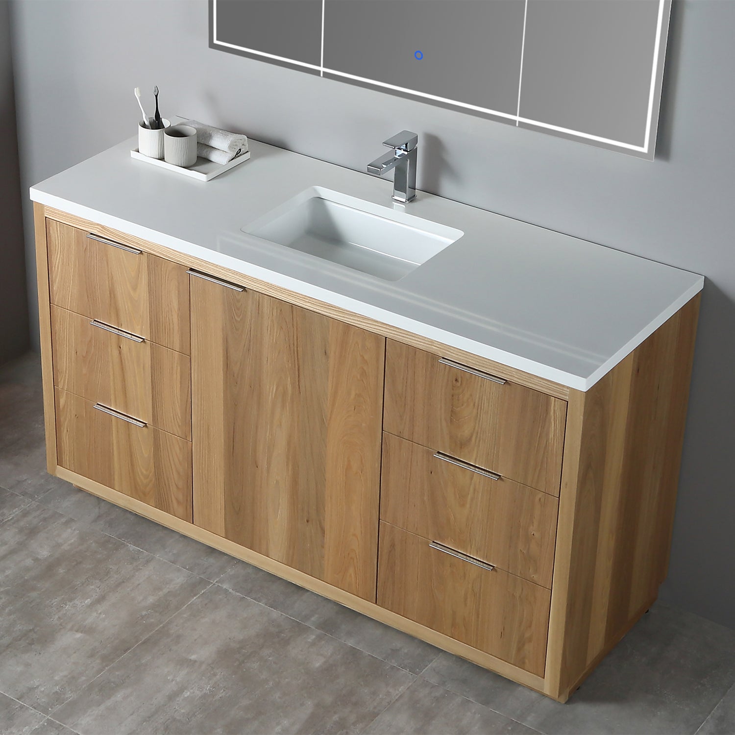 Vanity Hudson 60S - Artificial Stone 3cm