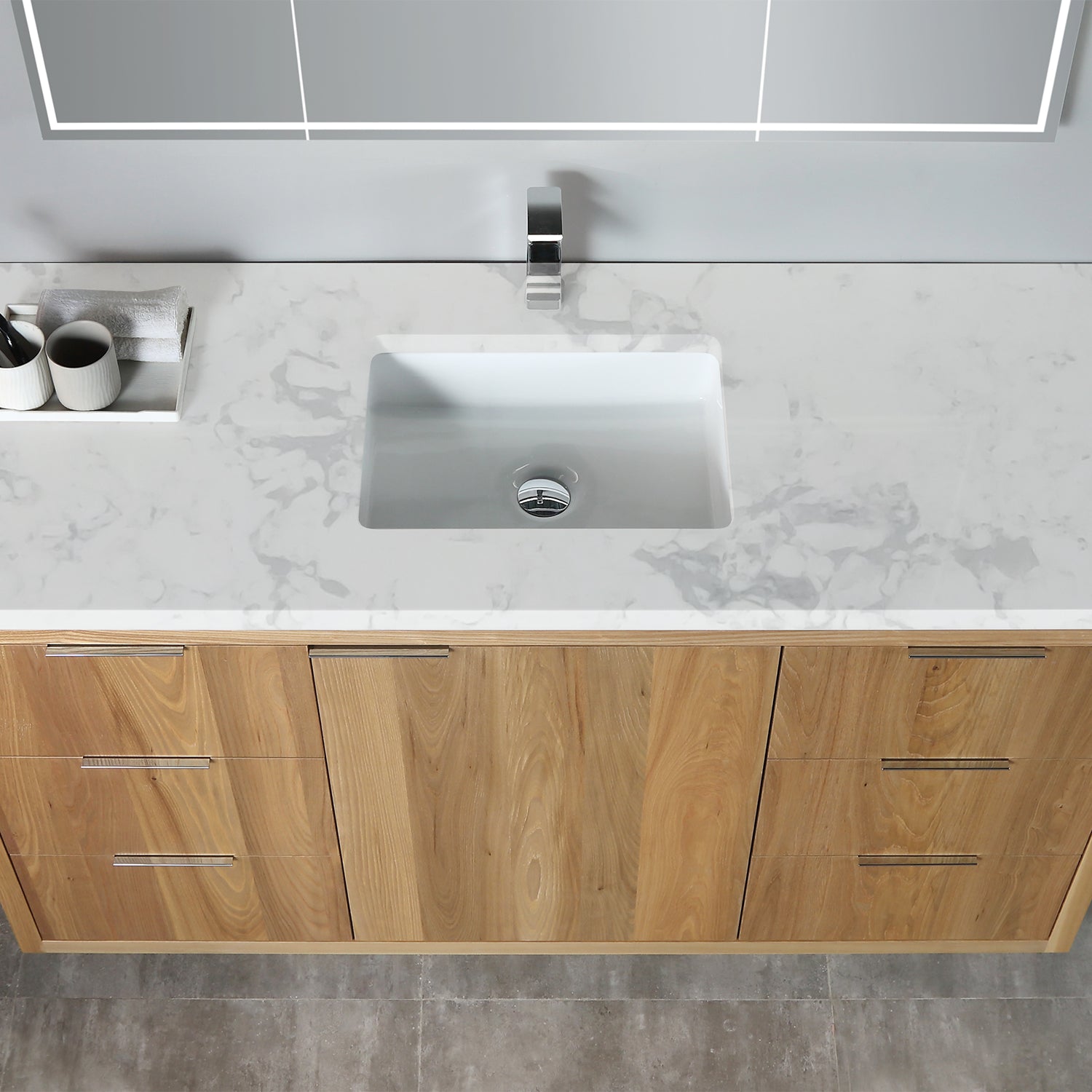 Vanity Hudson 60S - Artificial Stone 3cm