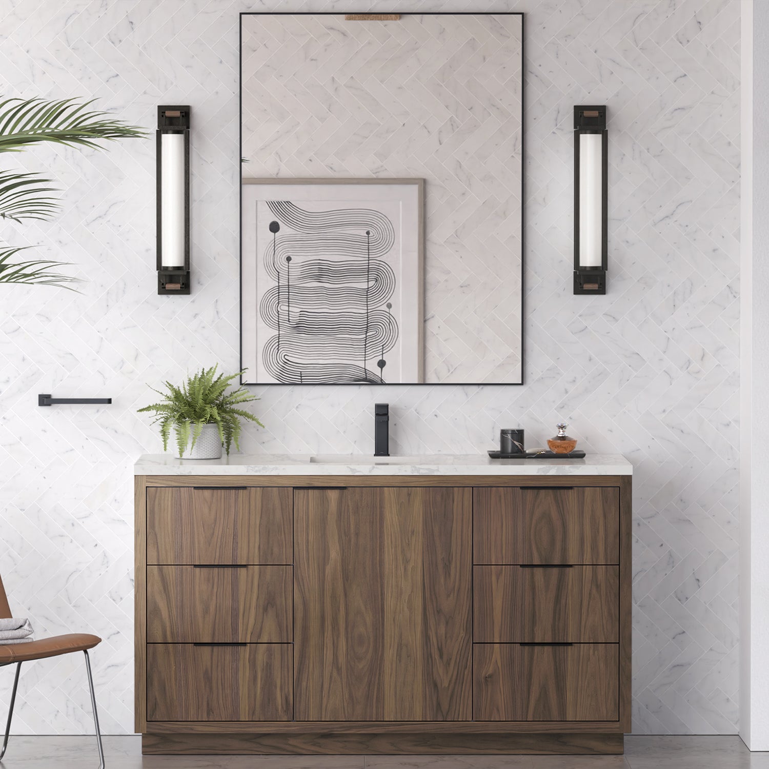 Vanity Hudson 60S - Artificial Stone 3cm