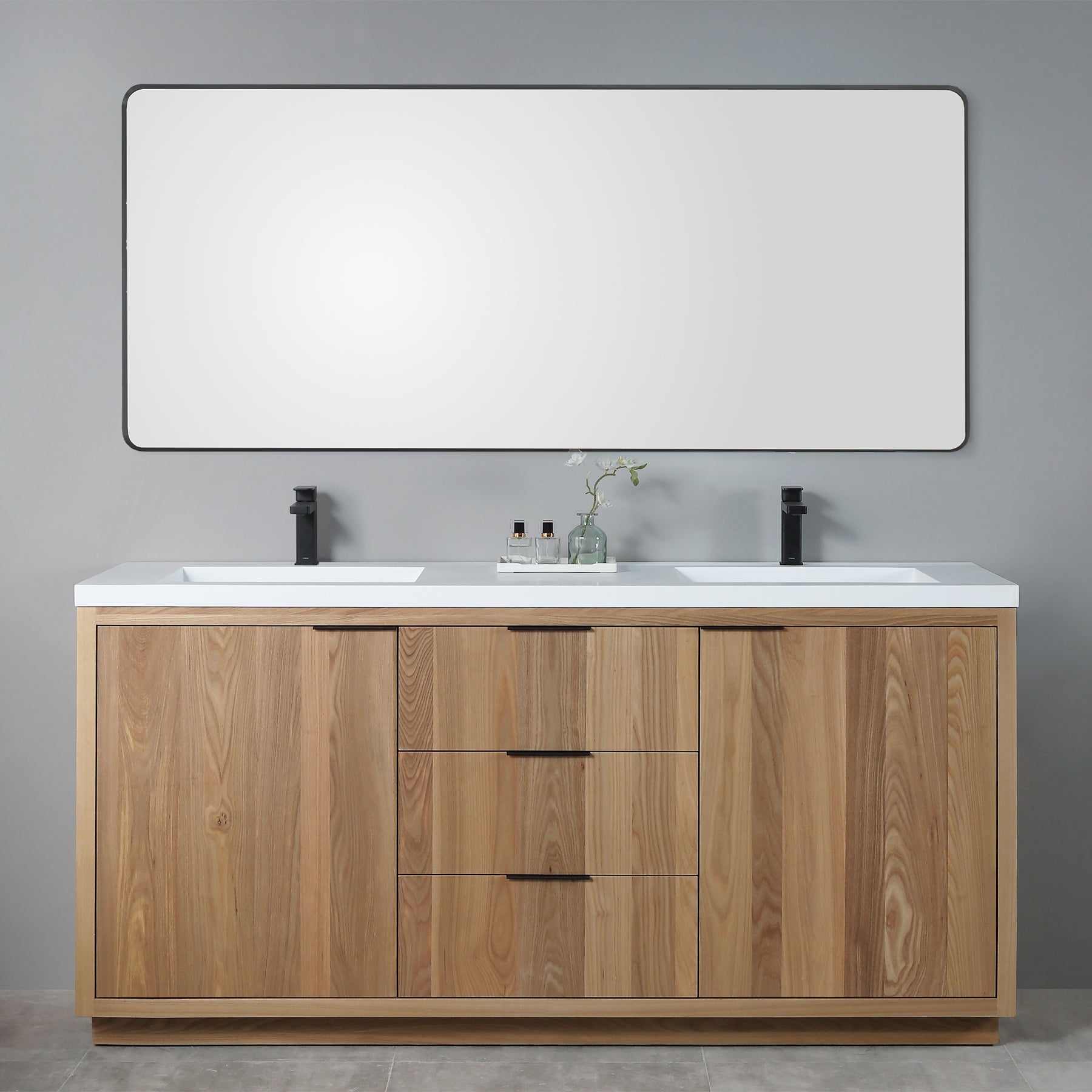 Vanity Hudson 72D - Solid Surface - Infinity Sink