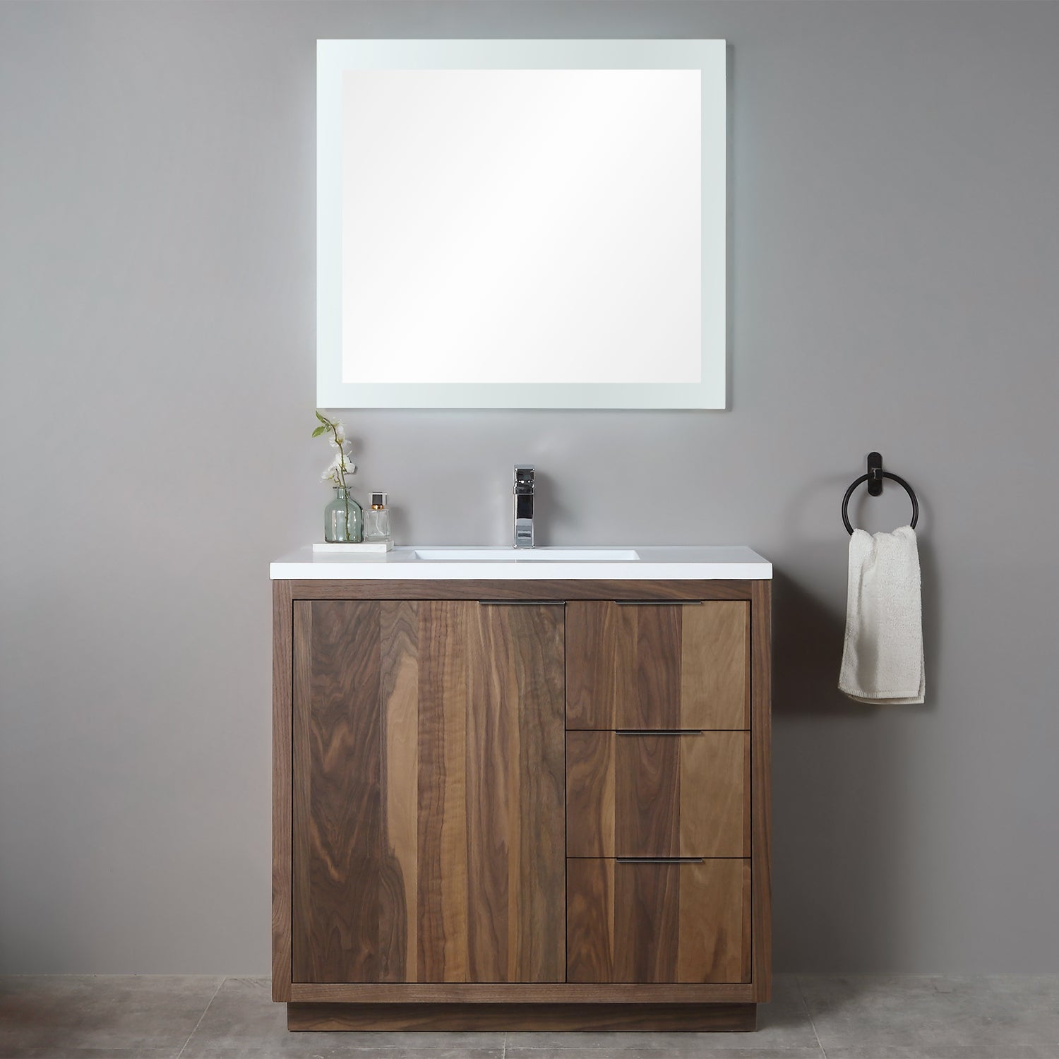 Hudson 37" Vanity - Integrated Infinity Top