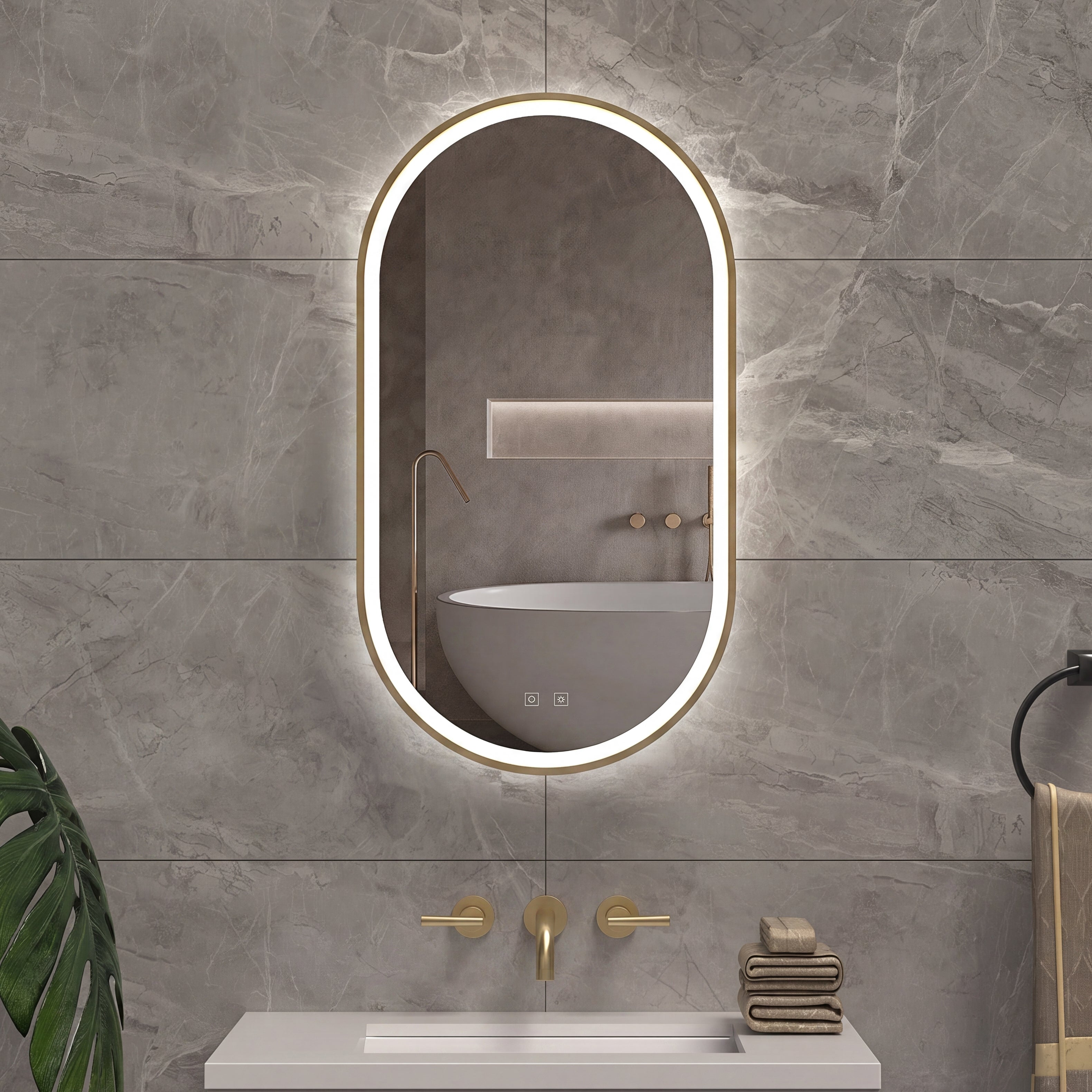 Kiara 20" Lighted Mirror