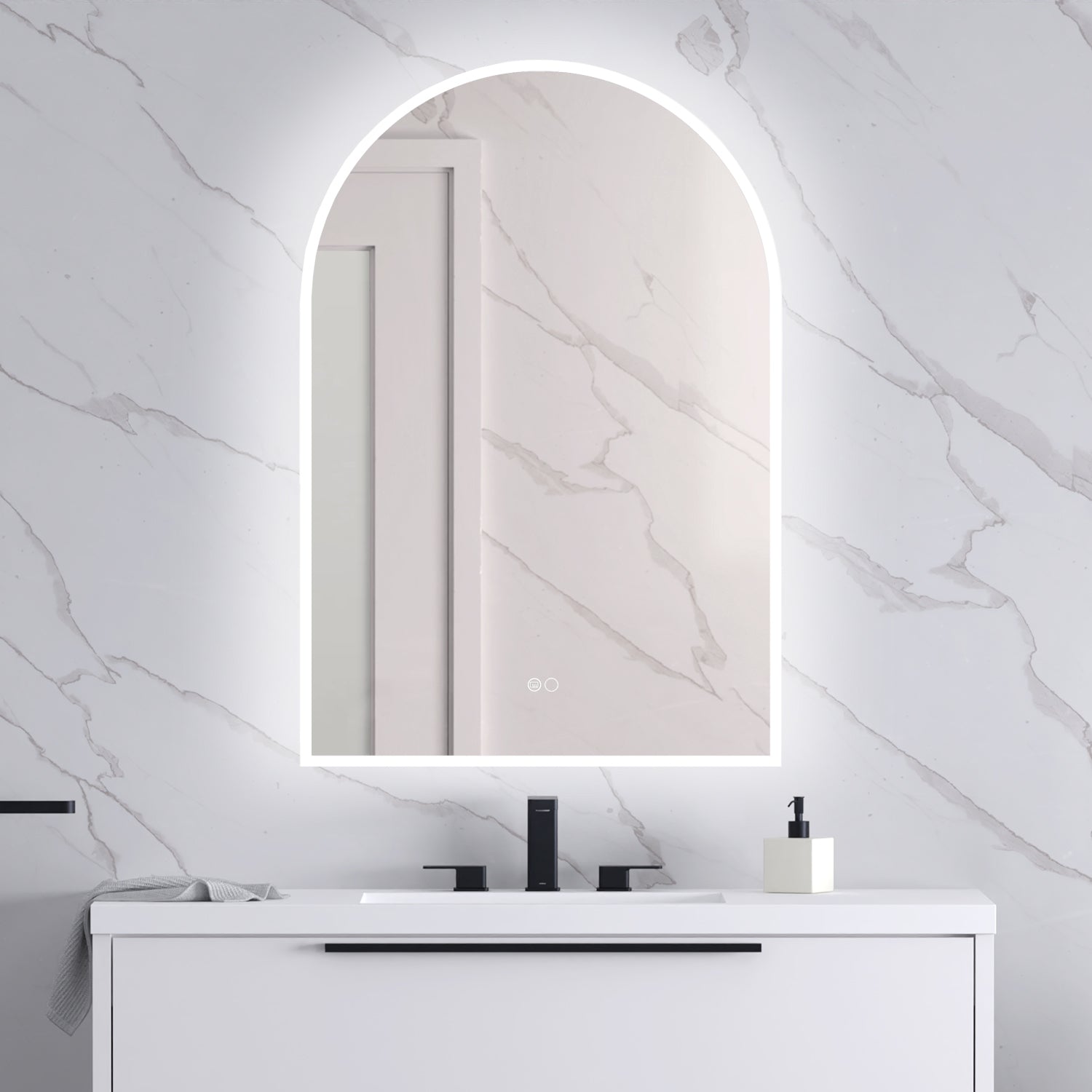 Arched Lighted Mirror