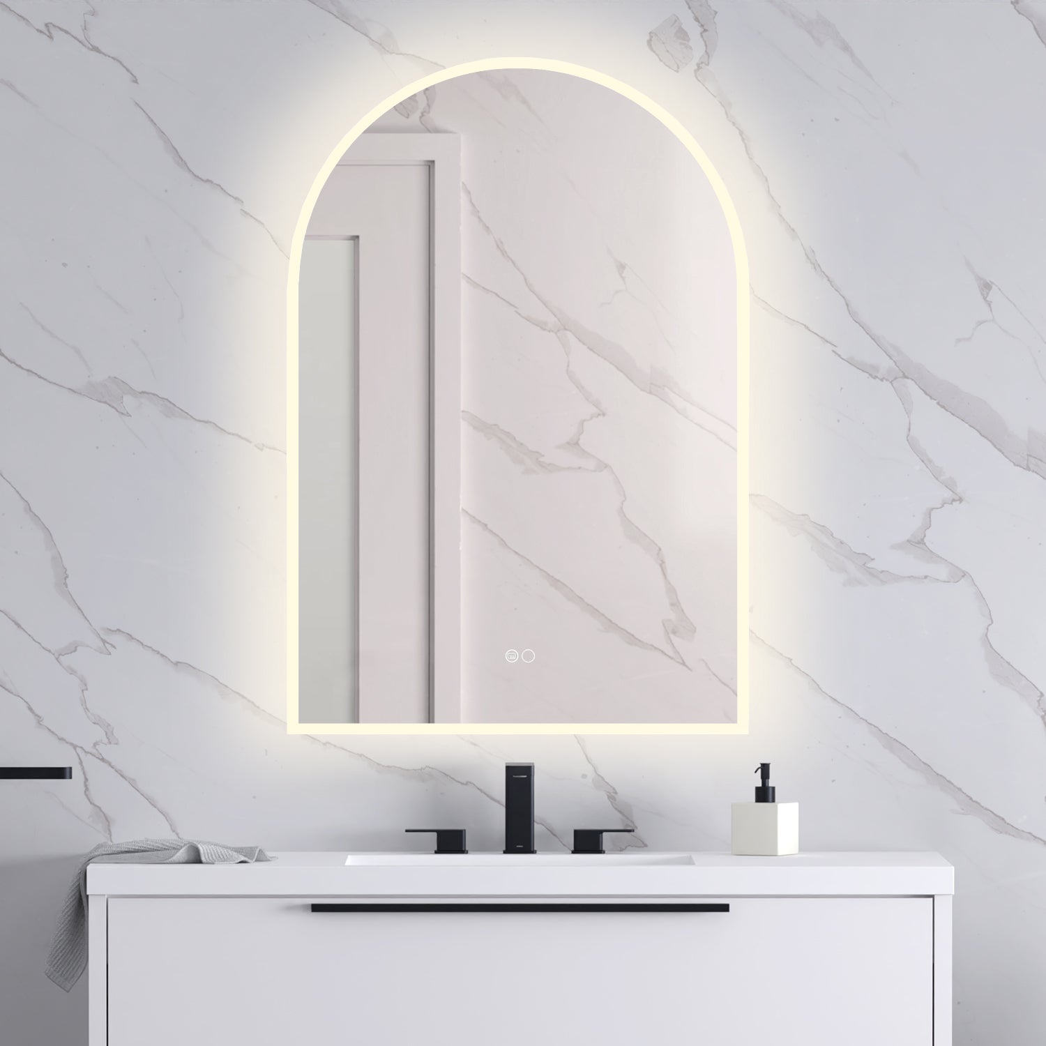 Arched Lighted Mirror