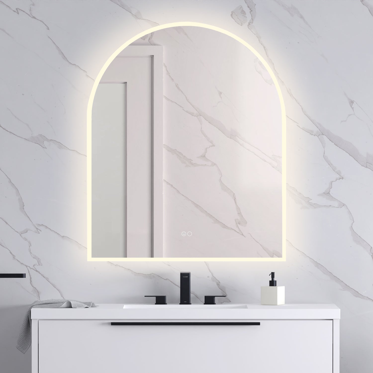Arched Lighted Mirror