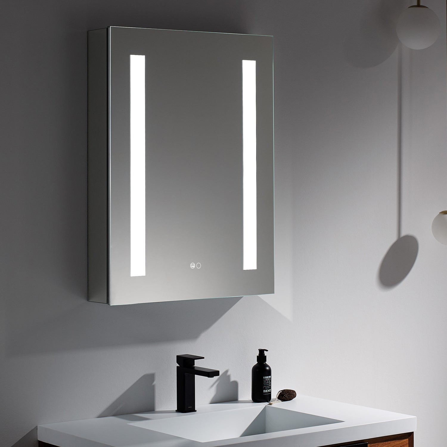 Lighted Mirror Cabinet 24"