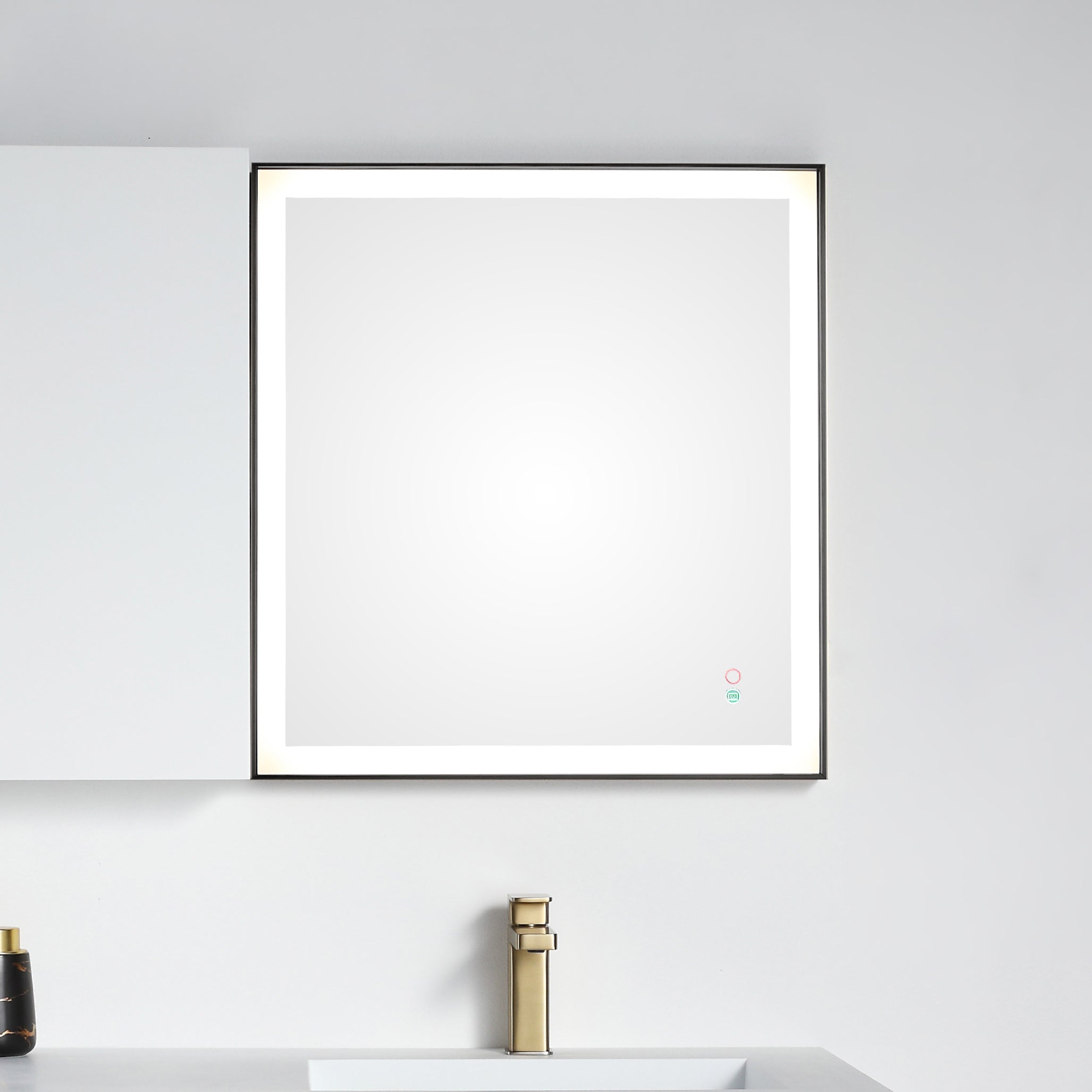 Collins Lighted Mirror with Frame