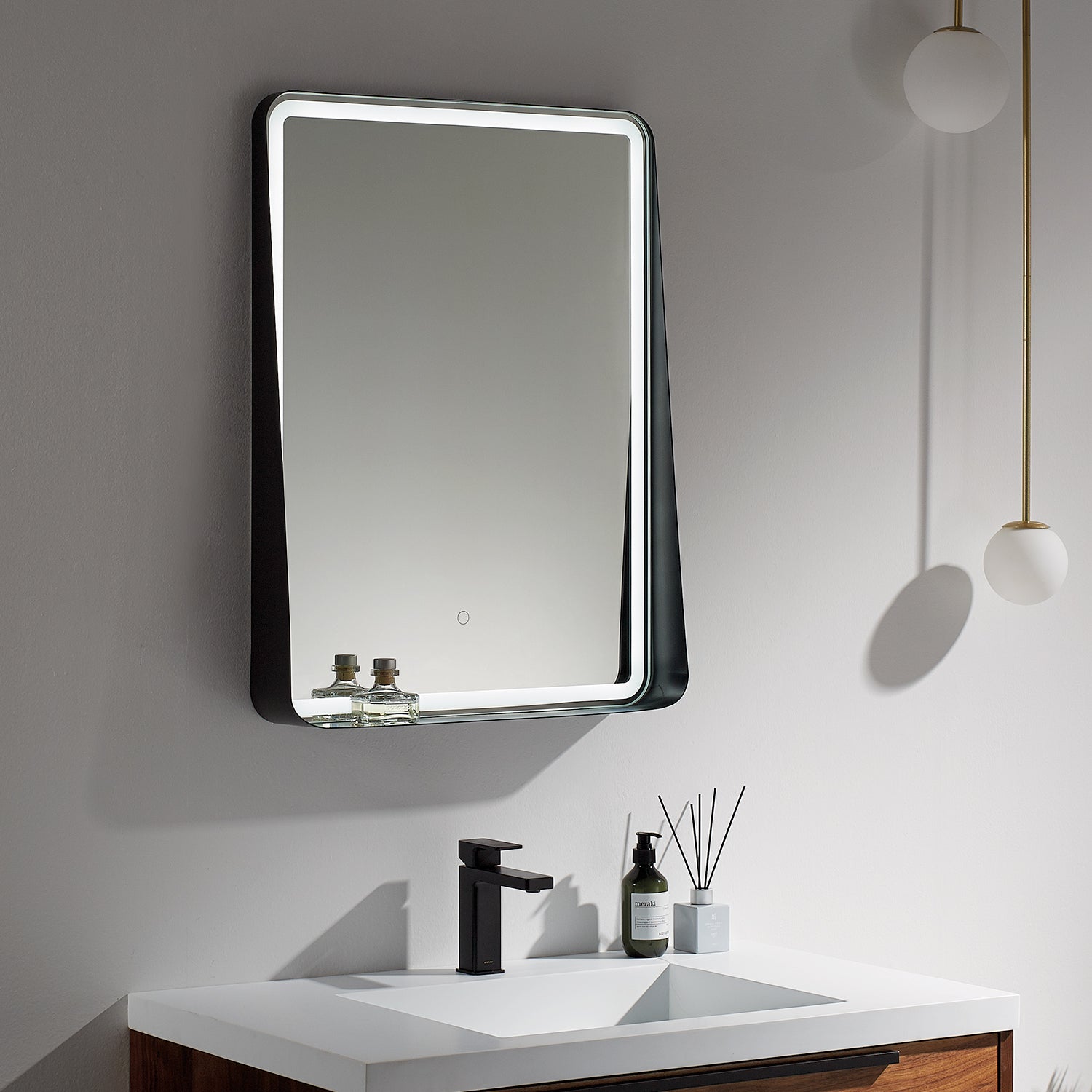 Titan Lighted Mirror 24" with Shelf