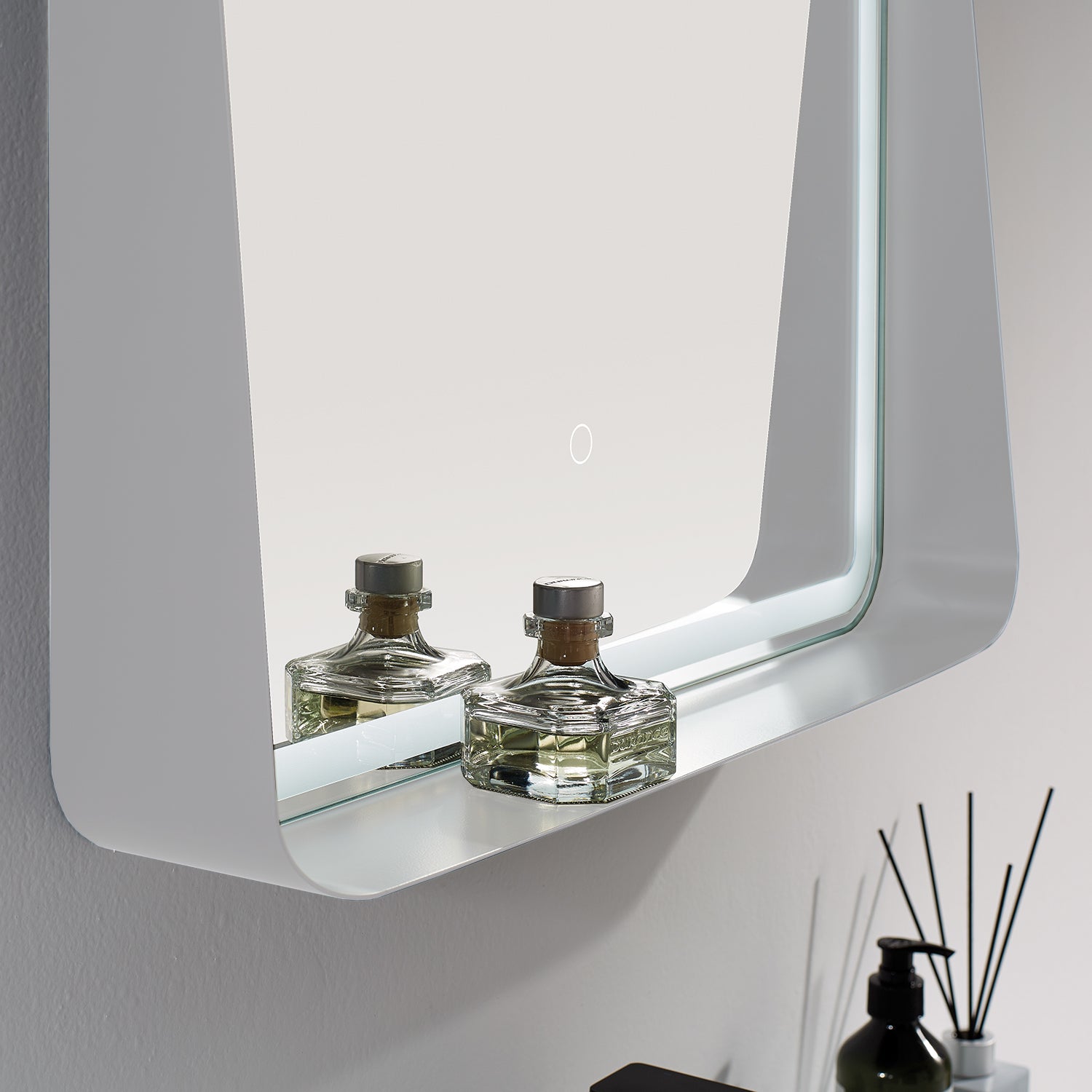 Titan Lighted Mirror 24" with Shelf